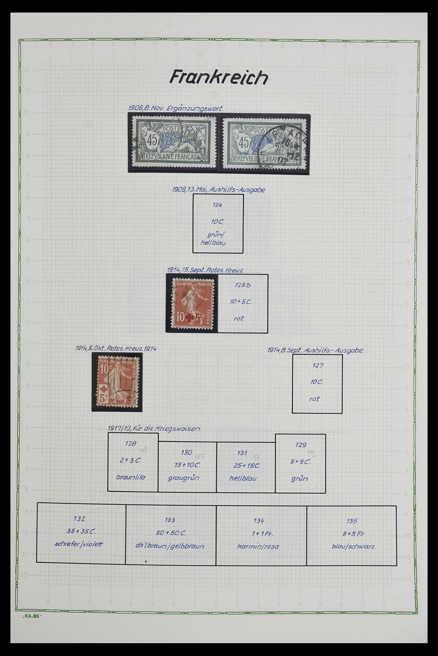 33634 012 - Postzegelverzameling 33634 Frankrijk 1849-2000.