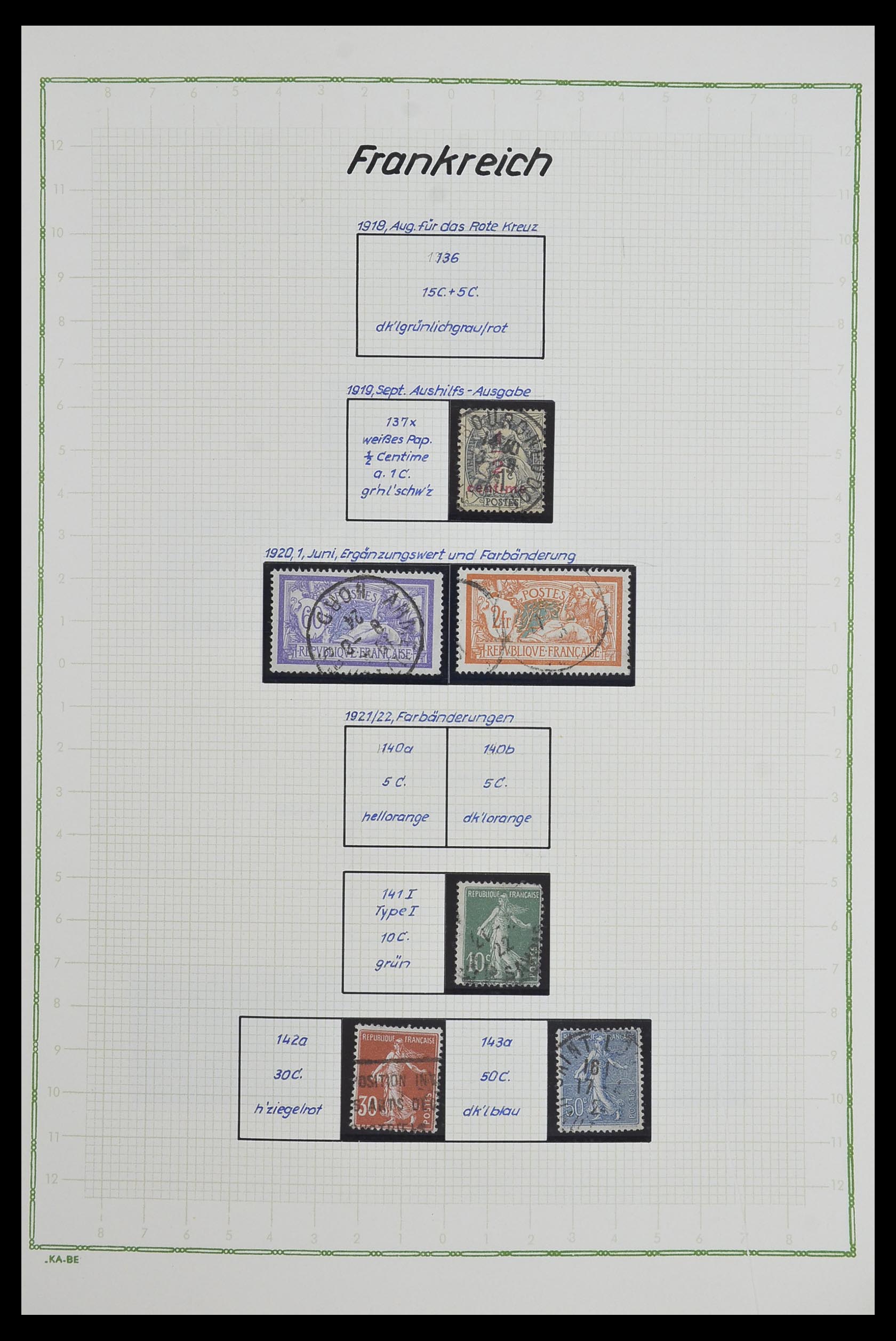 33634 013 - Postzegelverzameling 33634 Frankrijk 1849-2000.