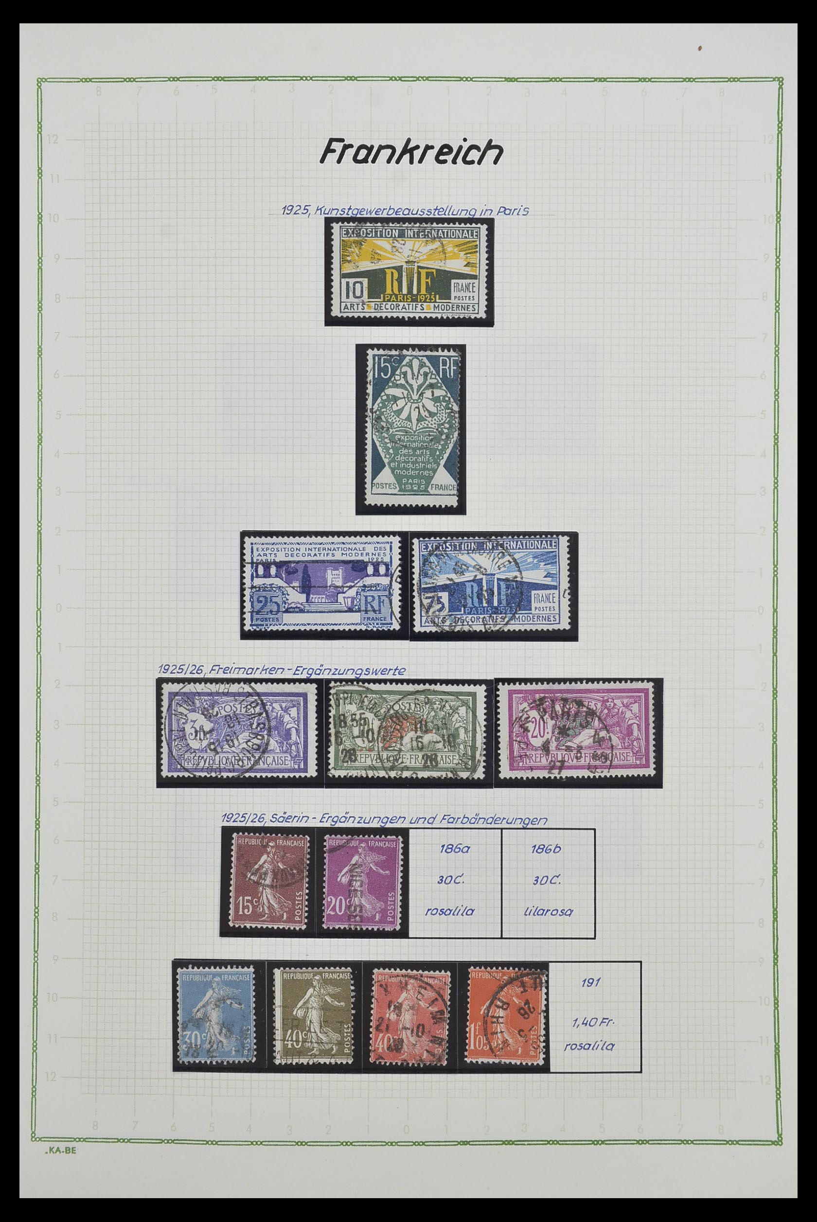 33634 017 - Postzegelverzameling 33634 Frankrijk 1849-2000.