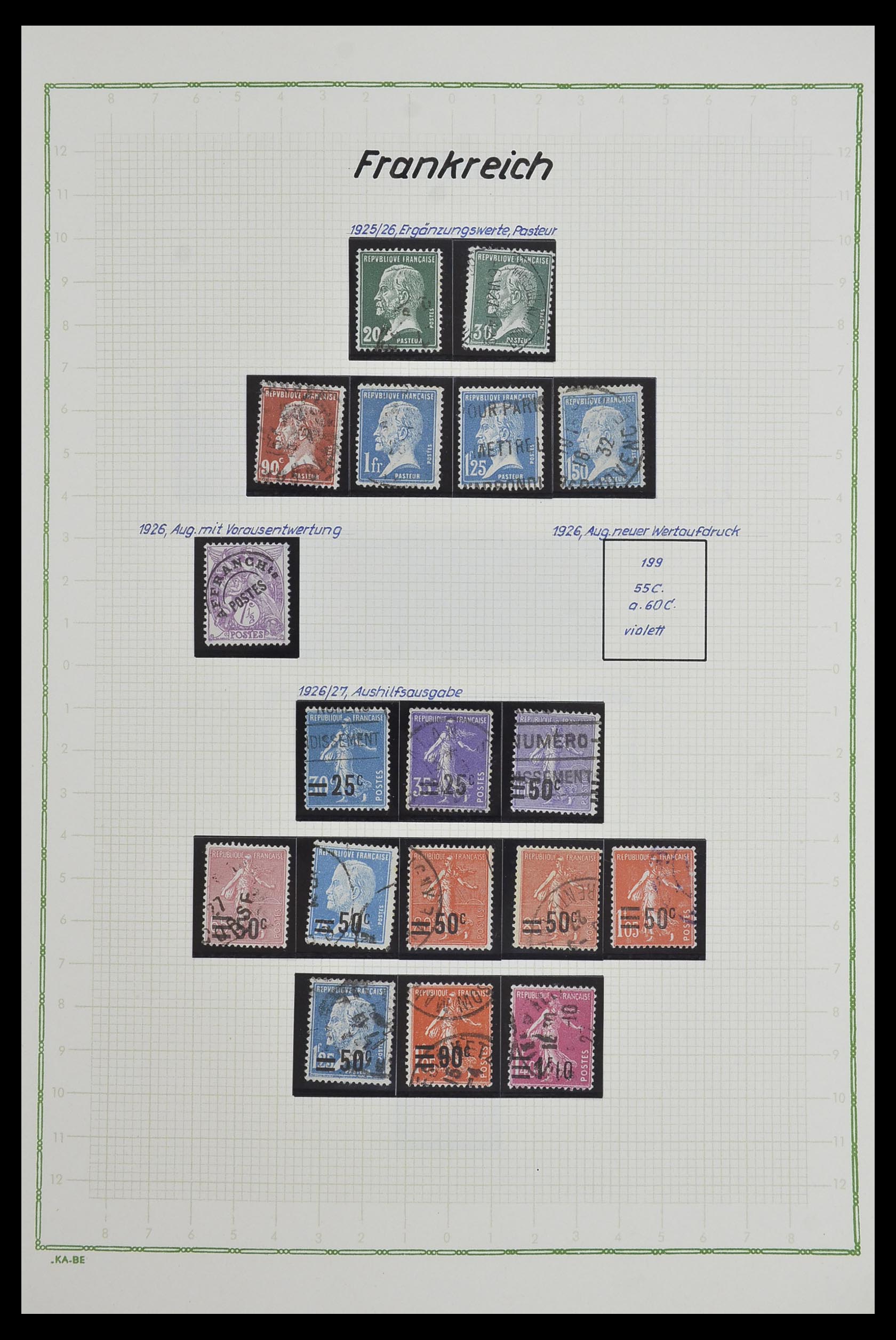 33634 018 - Postzegelverzameling 33634 Frankrijk 1849-2000.