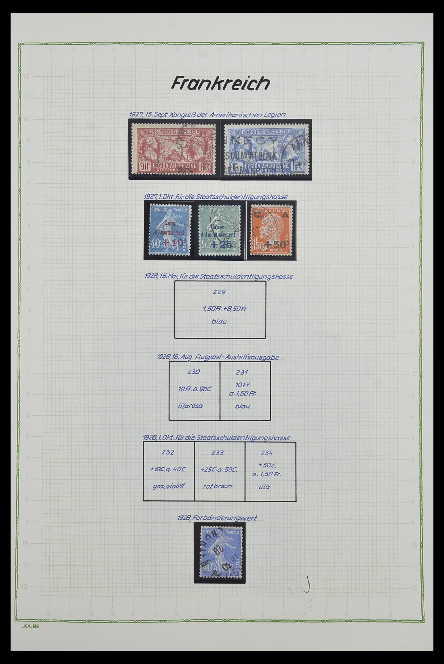 33634 020 - Postzegelverzameling 33634 Frankrijk 1849-2000.