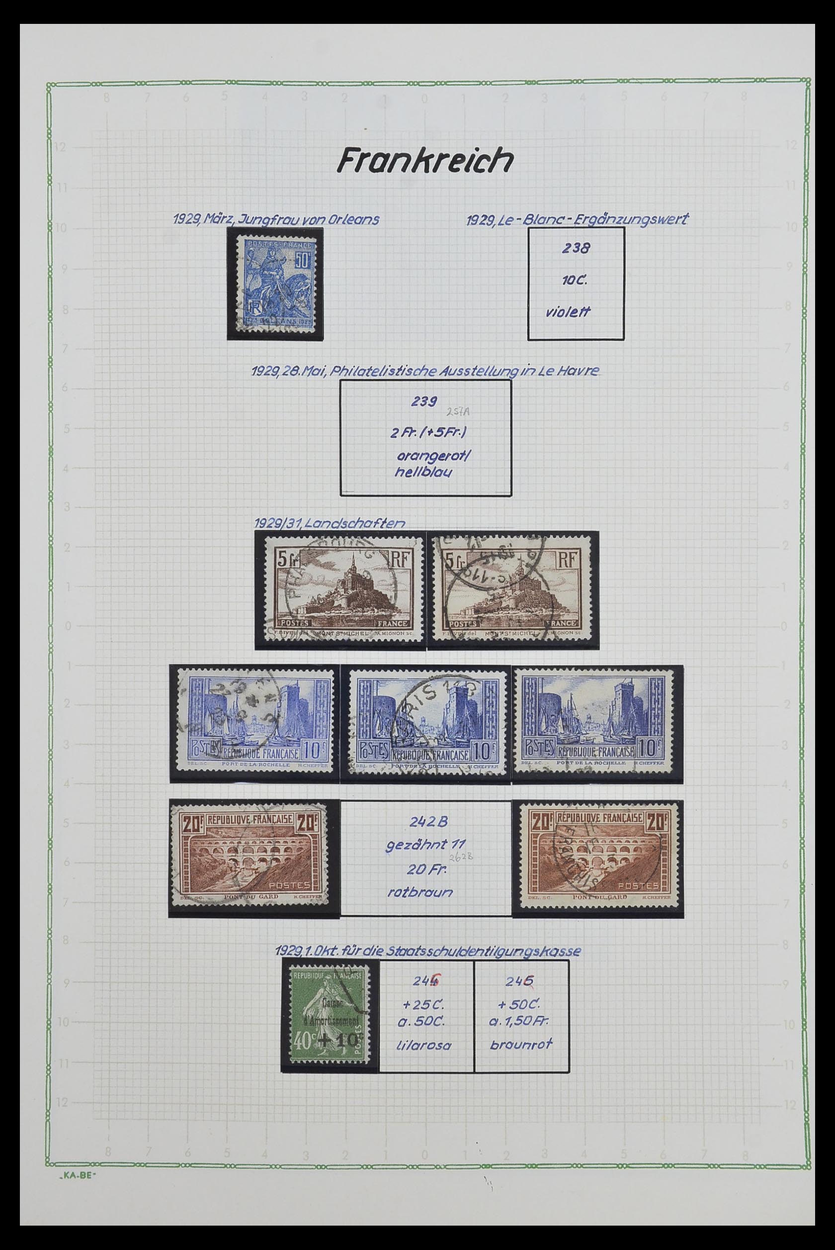 33634 022 - Postzegelverzameling 33634 Frankrijk 1849-2000.
