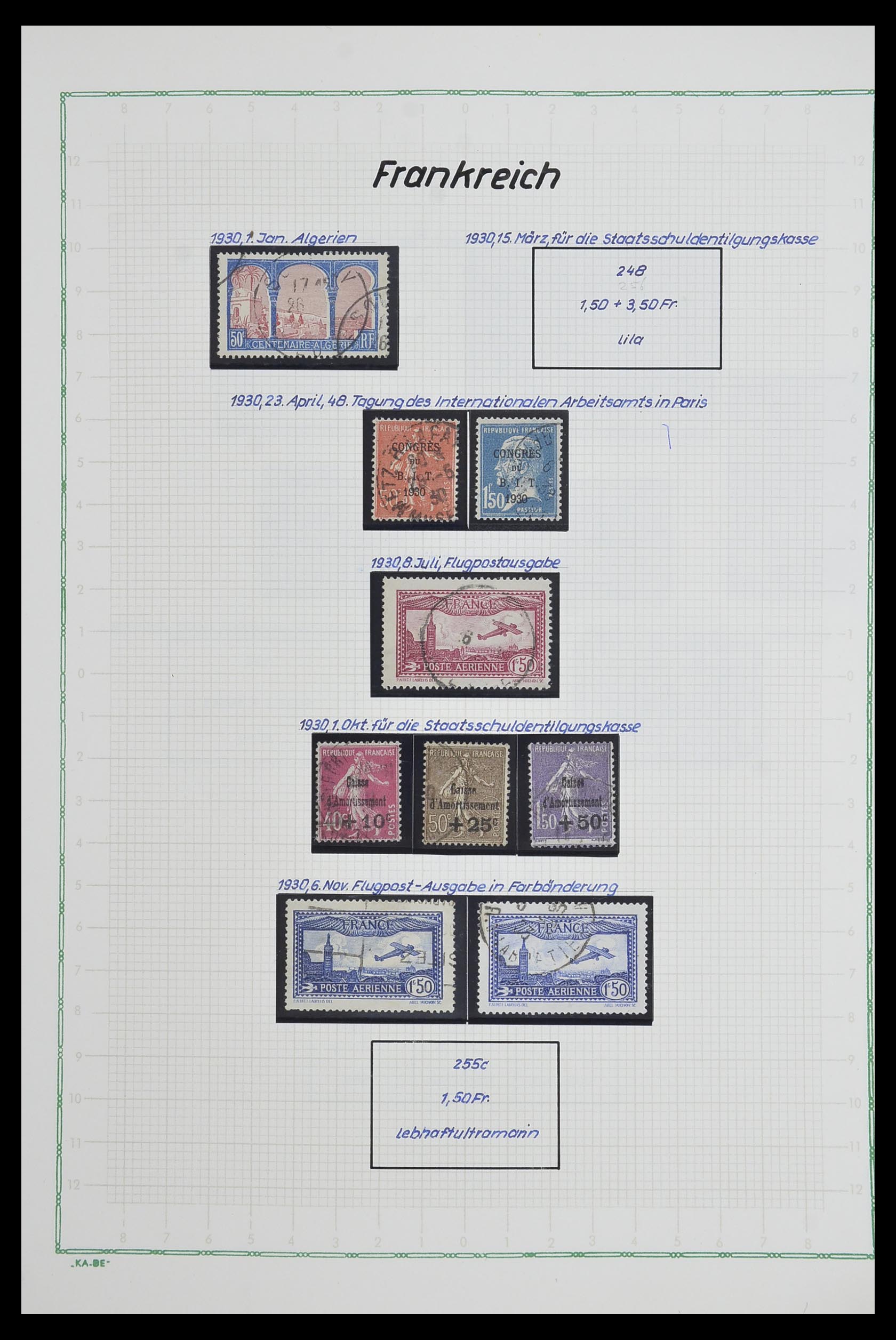 33634 024 - Postzegelverzameling 33634 Frankrijk 1849-2000.