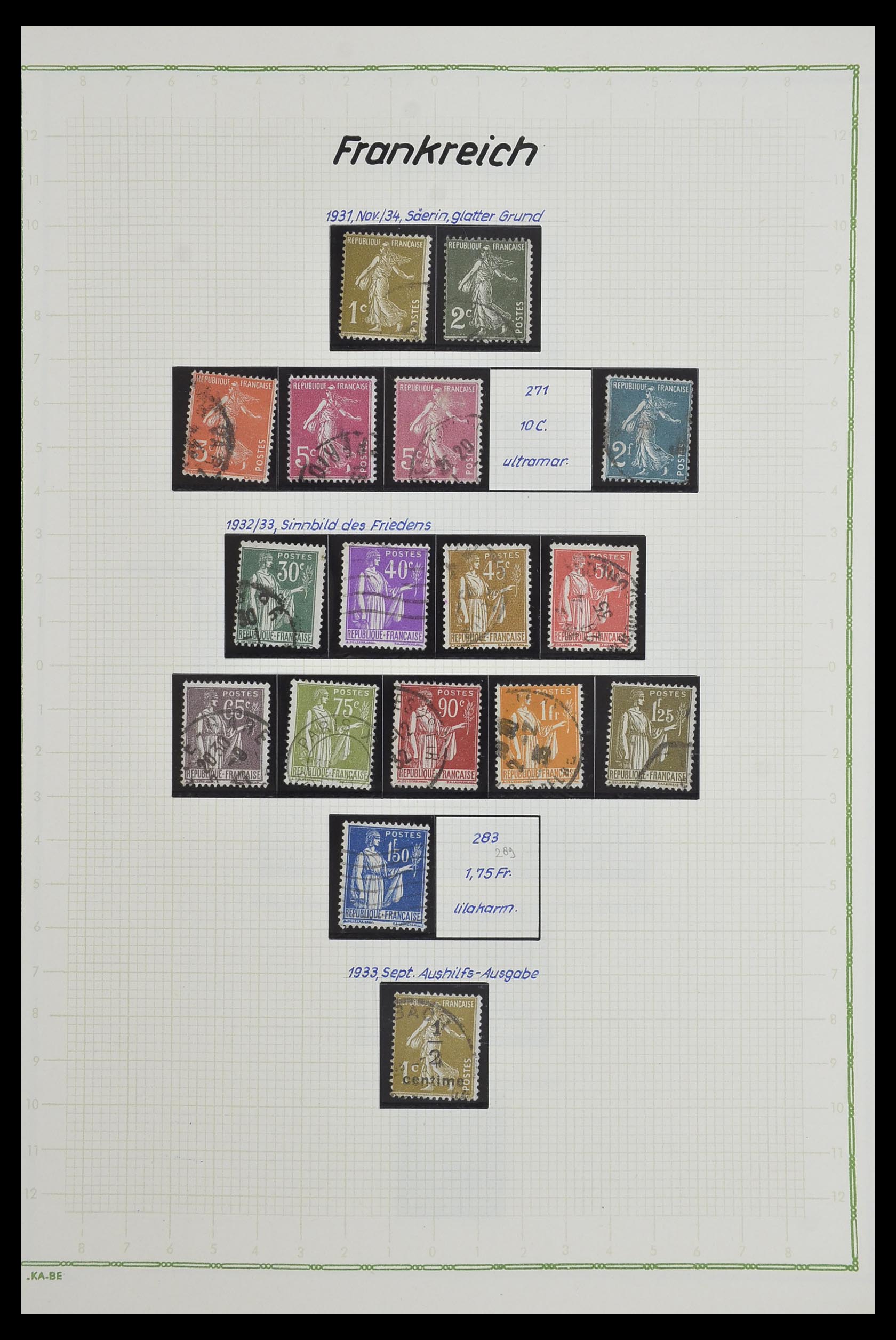 33634 026 - Postzegelverzameling 33634 Frankrijk 1849-2000.