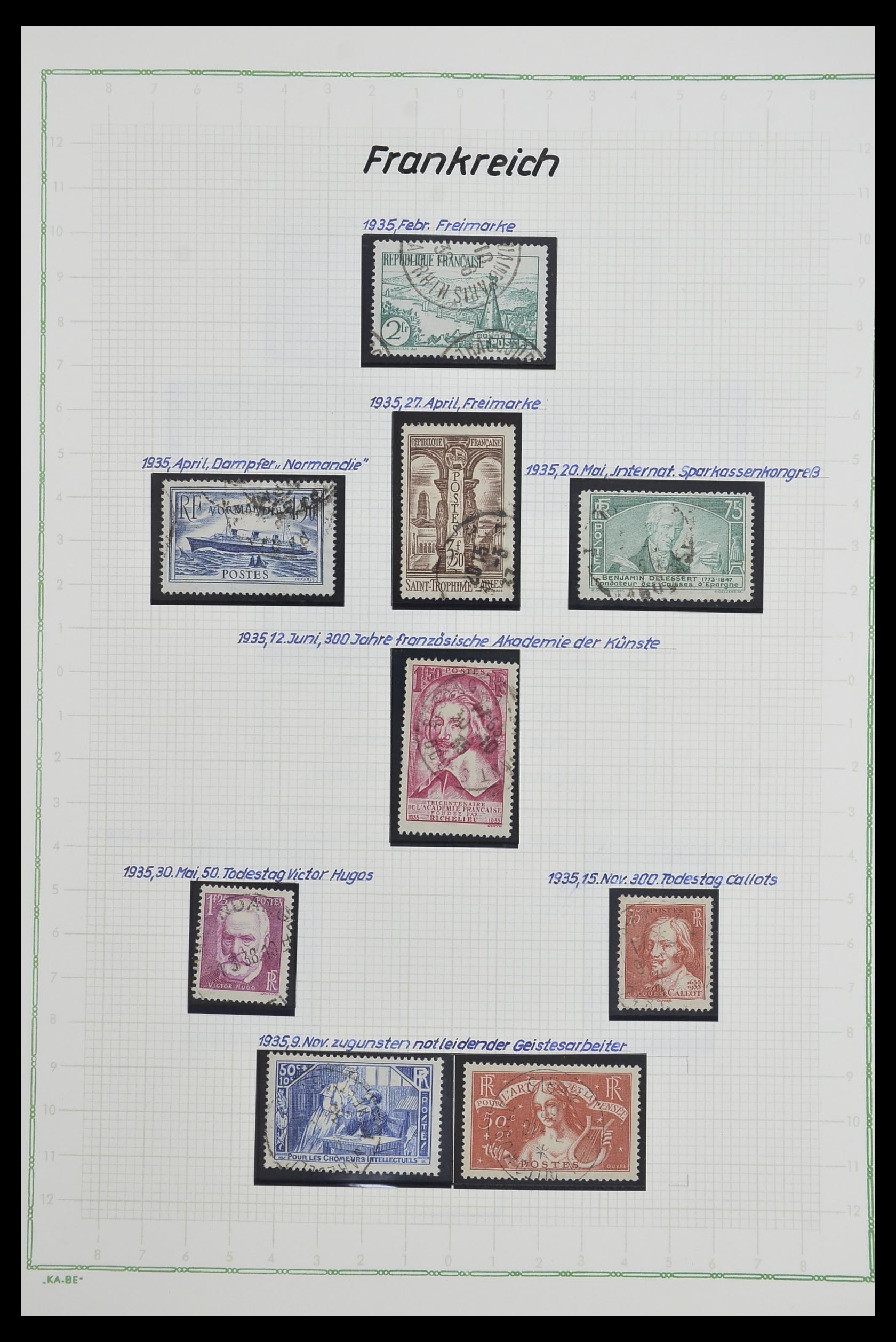 33634 028 - Postzegelverzameling 33634 Frankrijk 1849-2000.