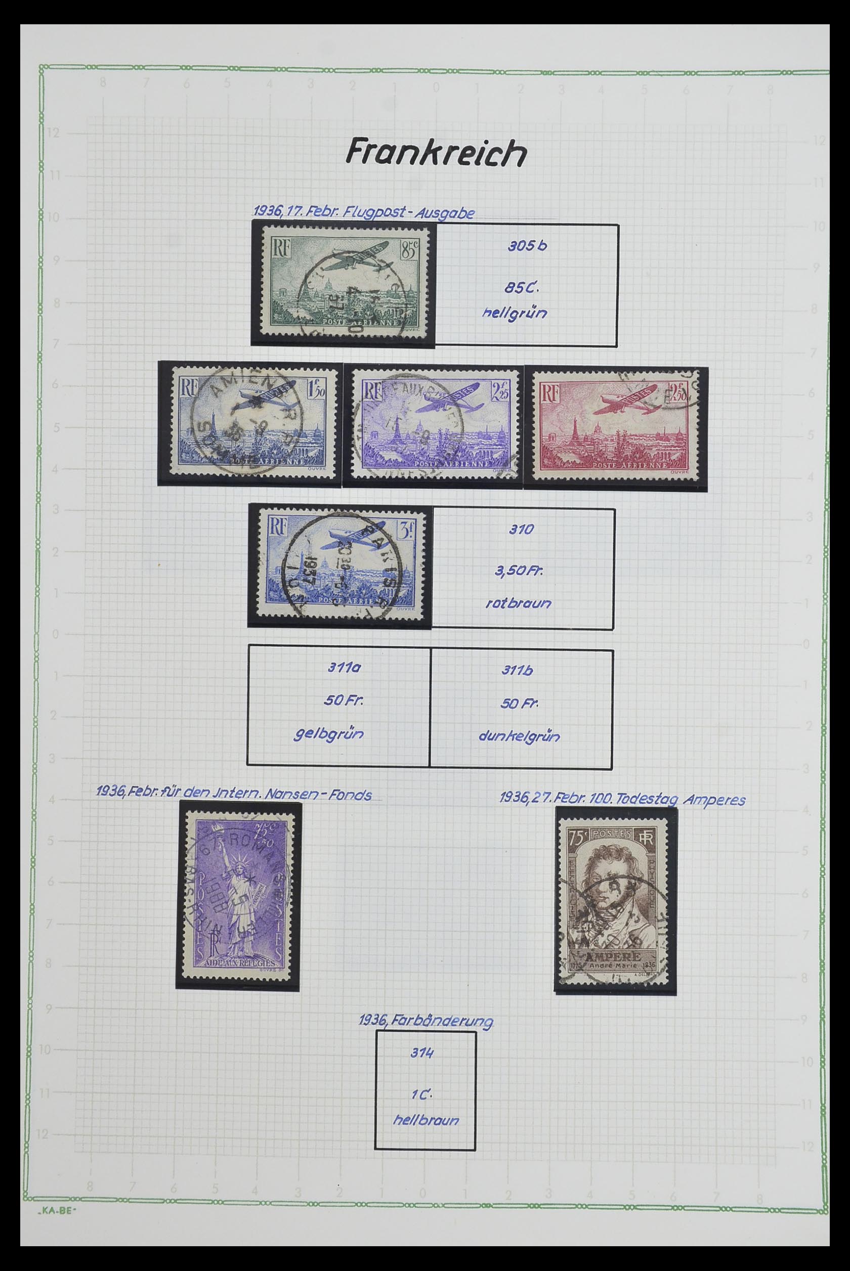 33634 029 - Postzegelverzameling 33634 Frankrijk 1849-2000.
