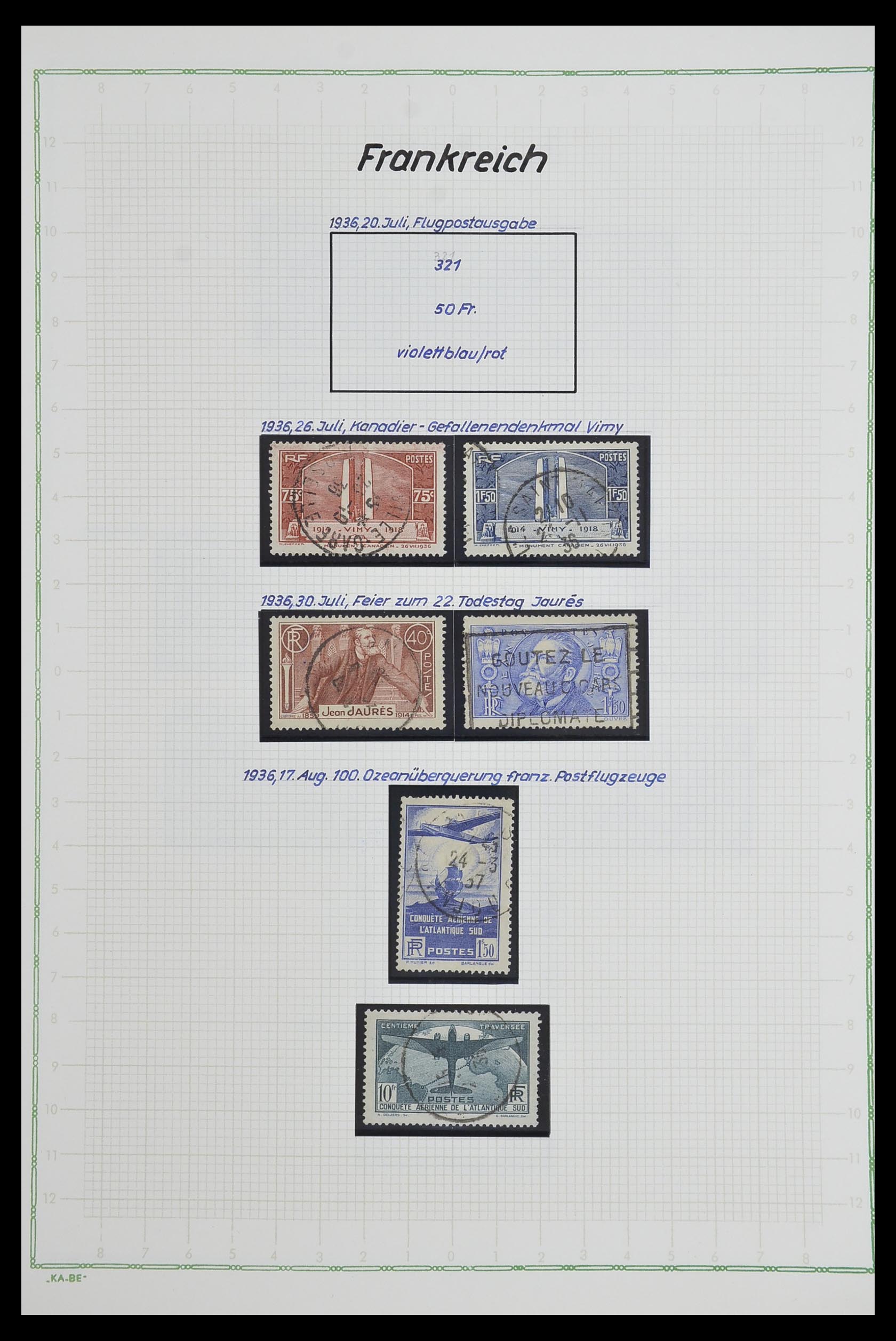 33634 032 - Postzegelverzameling 33634 Frankrijk 1849-2000.