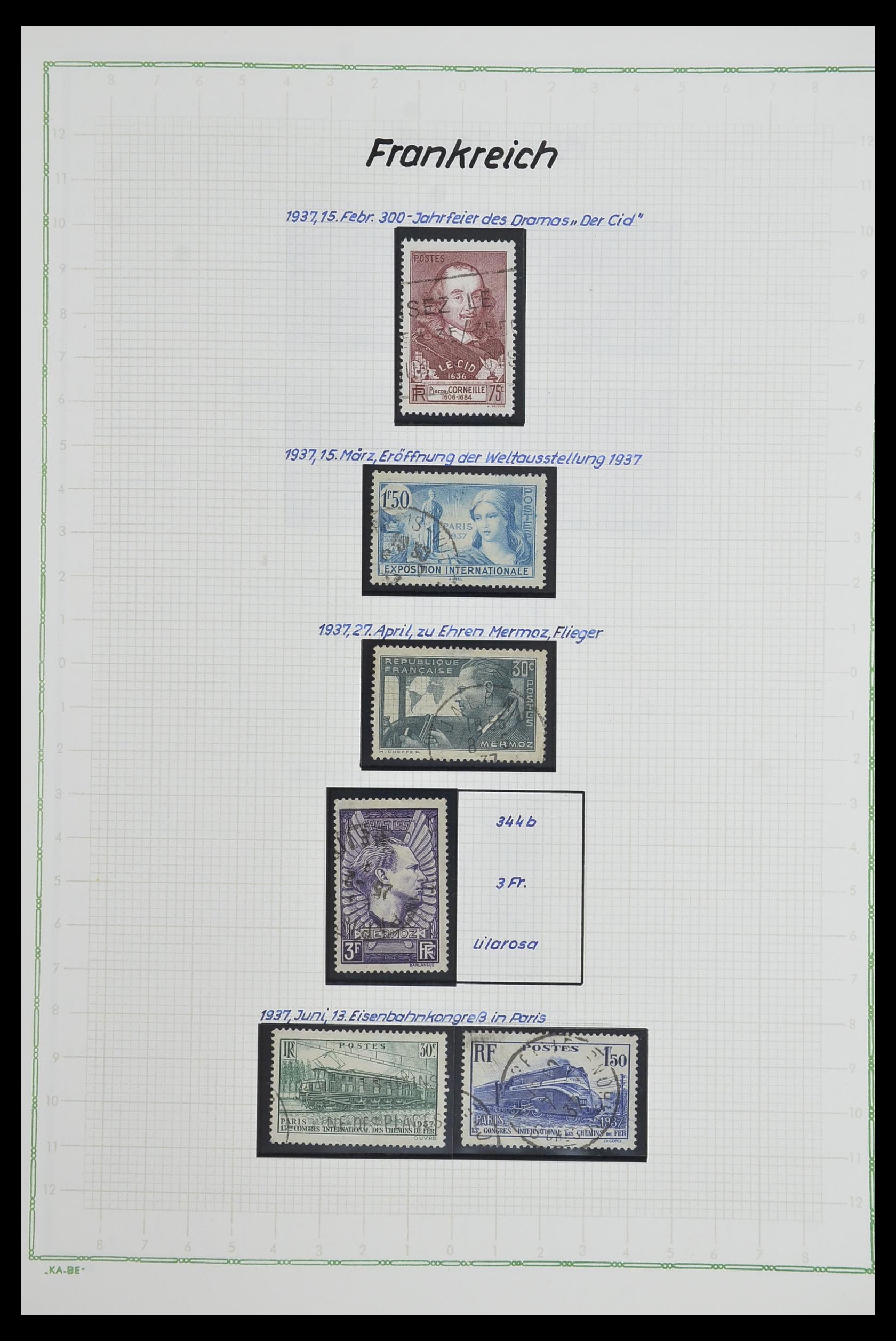 33634 034 - Postzegelverzameling 33634 Frankrijk 1849-2000.
