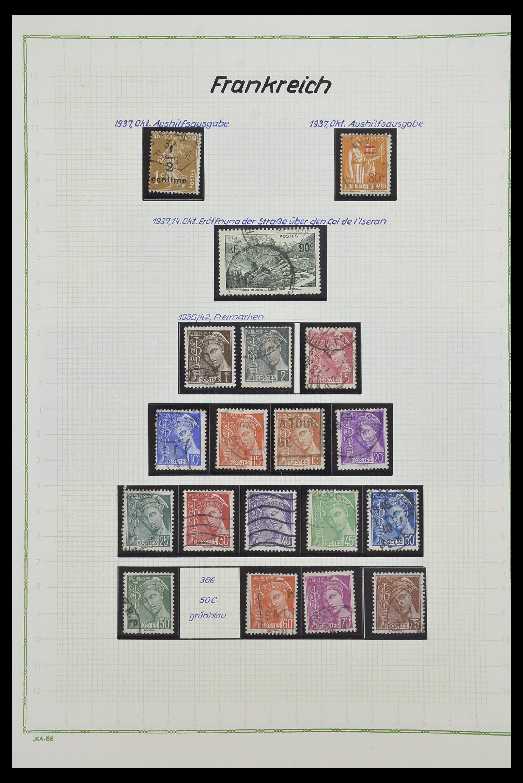 33634 039 - Postzegelverzameling 33634 Frankrijk 1849-2000.