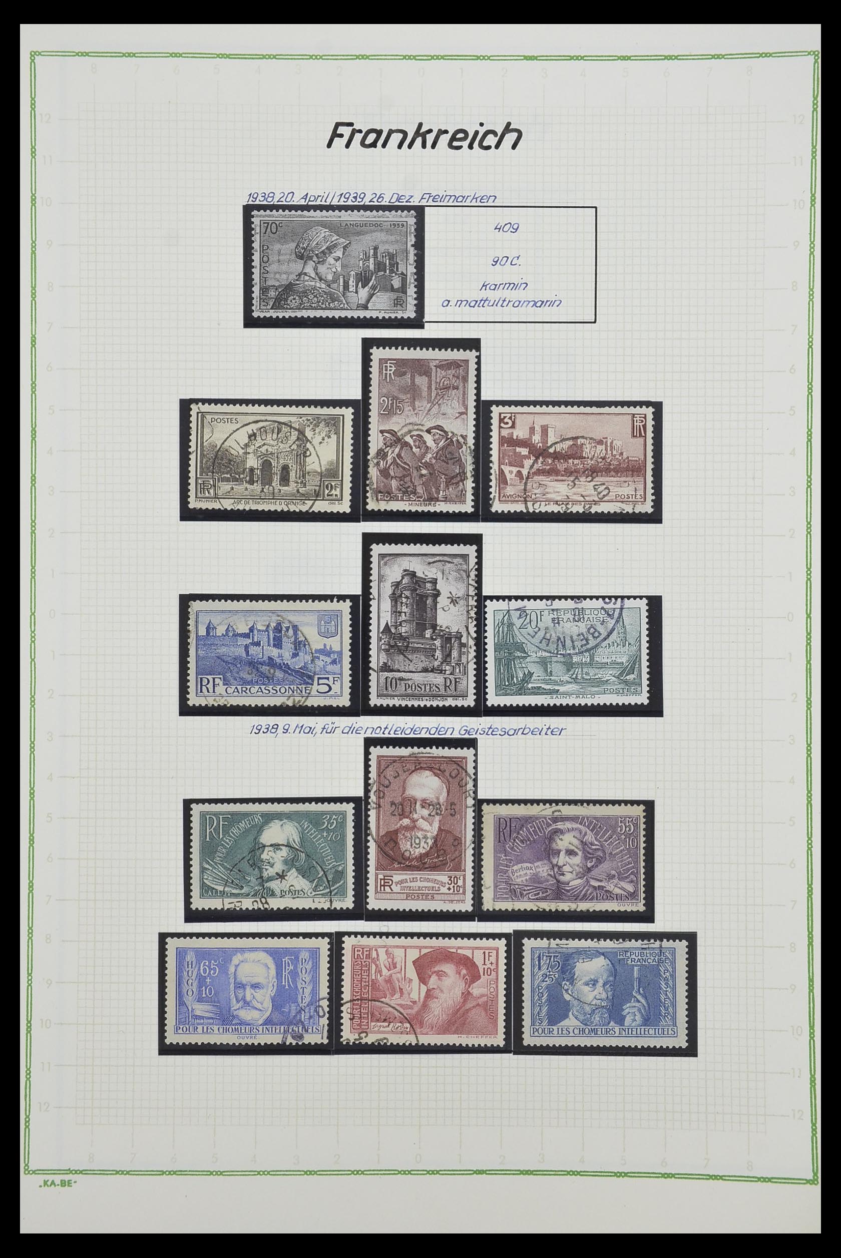 33634 042 - Postzegelverzameling 33634 Frankrijk 1849-2000.