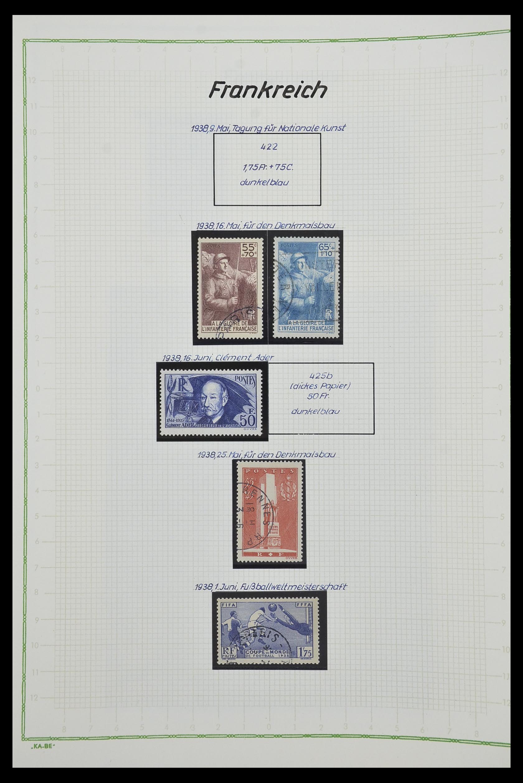 33634 043 - Postzegelverzameling 33634 Frankrijk 1849-2000.