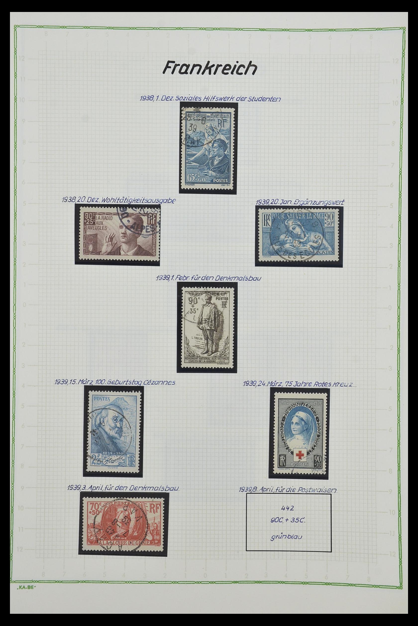 33634 047 - Postzegelverzameling 33634 Frankrijk 1849-2000.