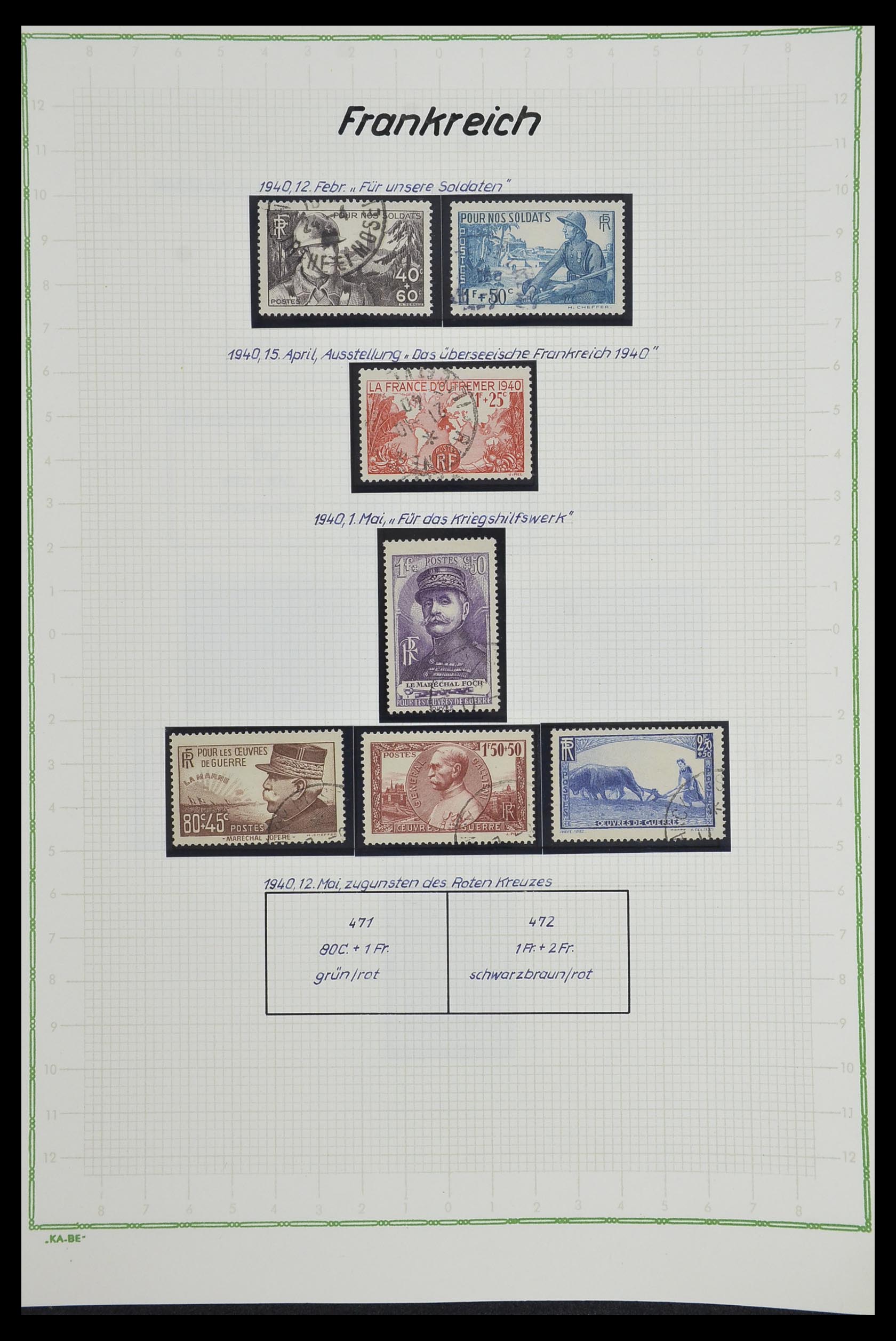 33634 051 - Postzegelverzameling 33634 Frankrijk 1849-2000.