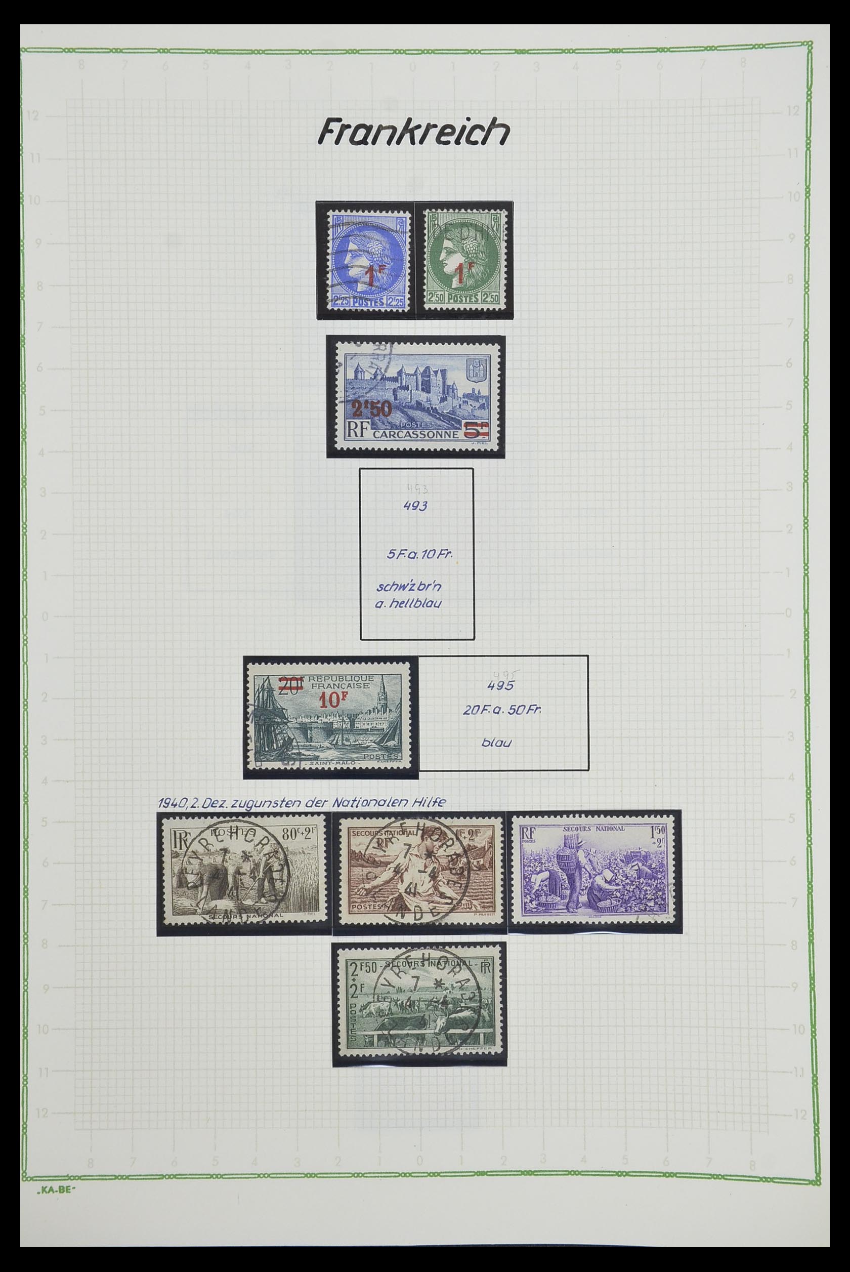 33634 053 - Postzegelverzameling 33634 Frankrijk 1849-2000.