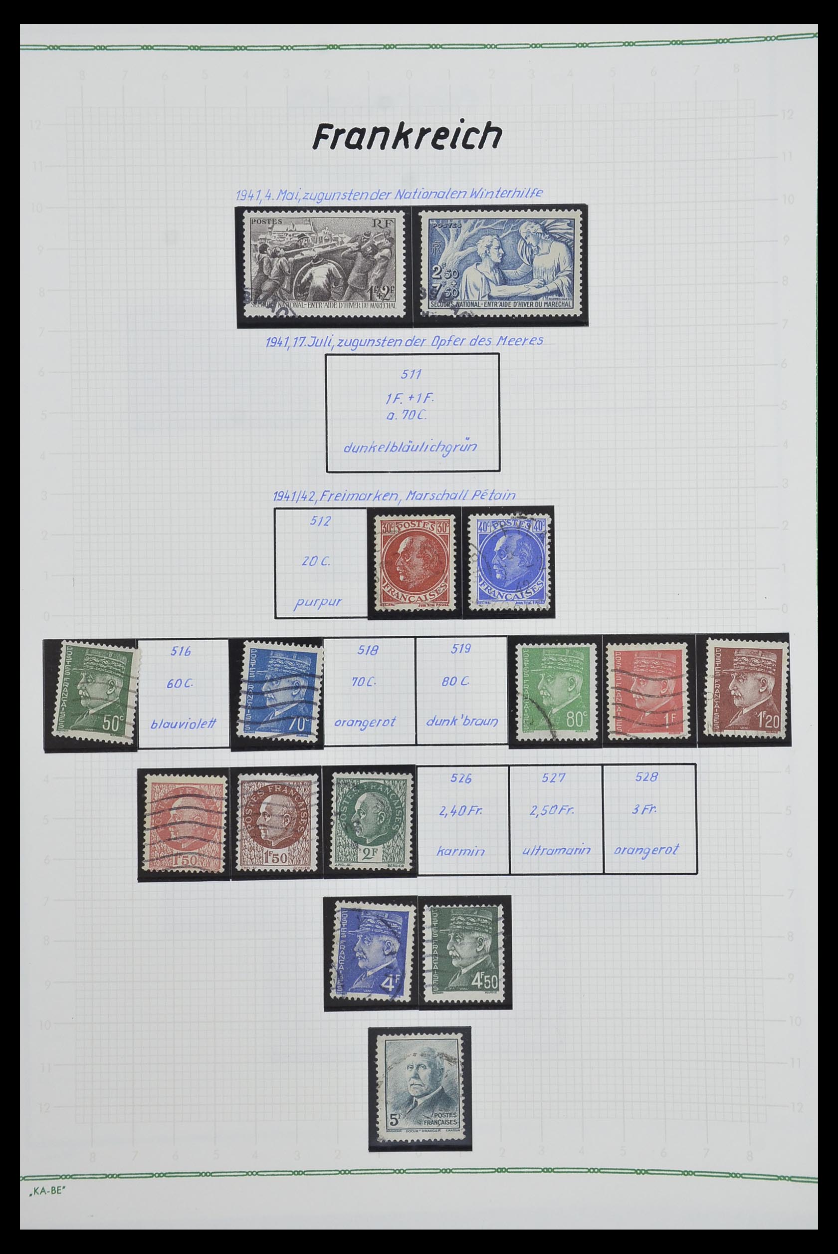 33634 055 - Postzegelverzameling 33634 Frankrijk 1849-2000.