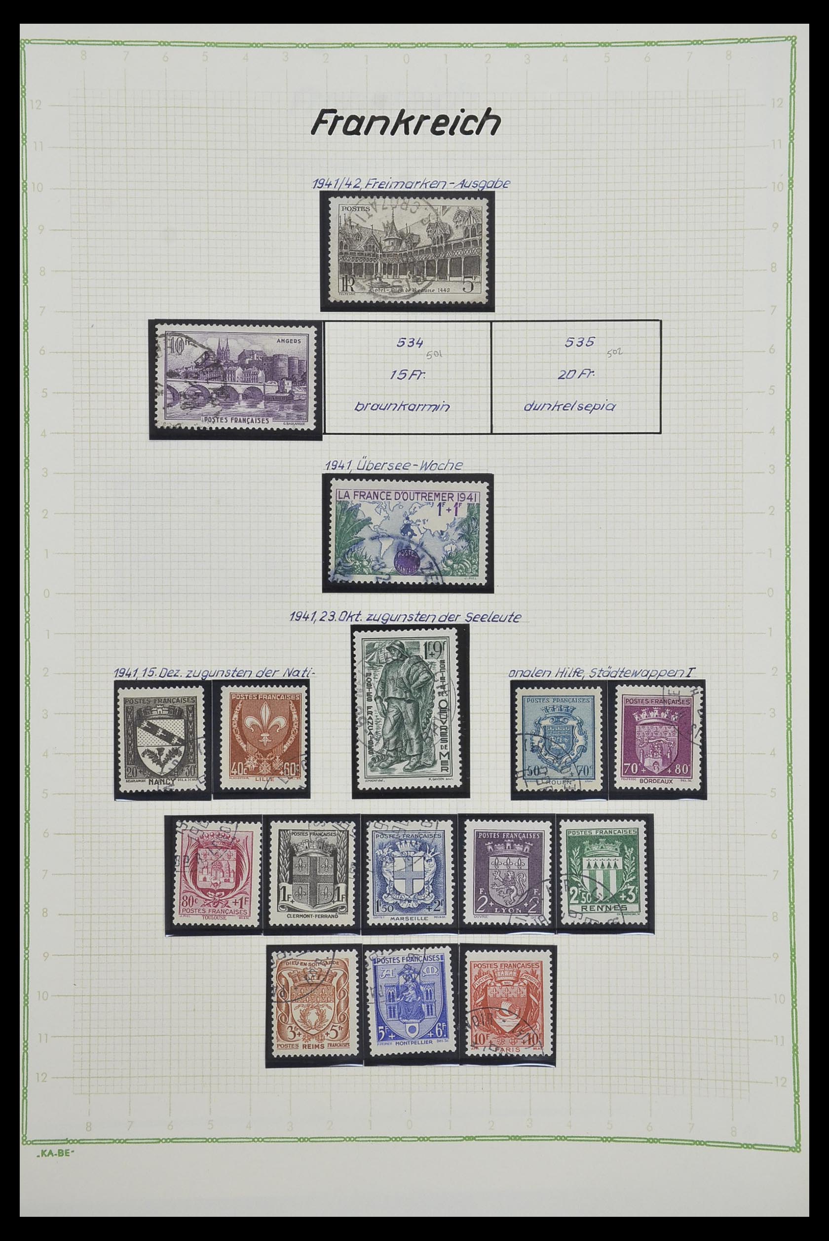 33634 056 - Postzegelverzameling 33634 Frankrijk 1849-2000.