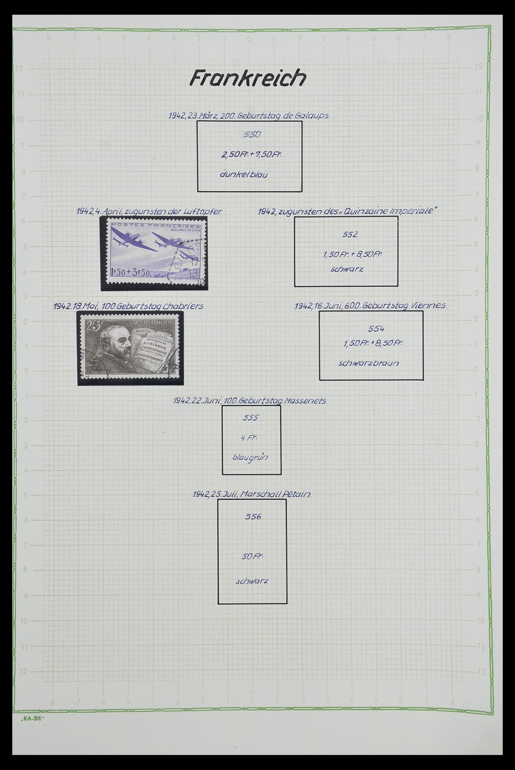 33634 057 - Postzegelverzameling 33634 Frankrijk 1849-2000.