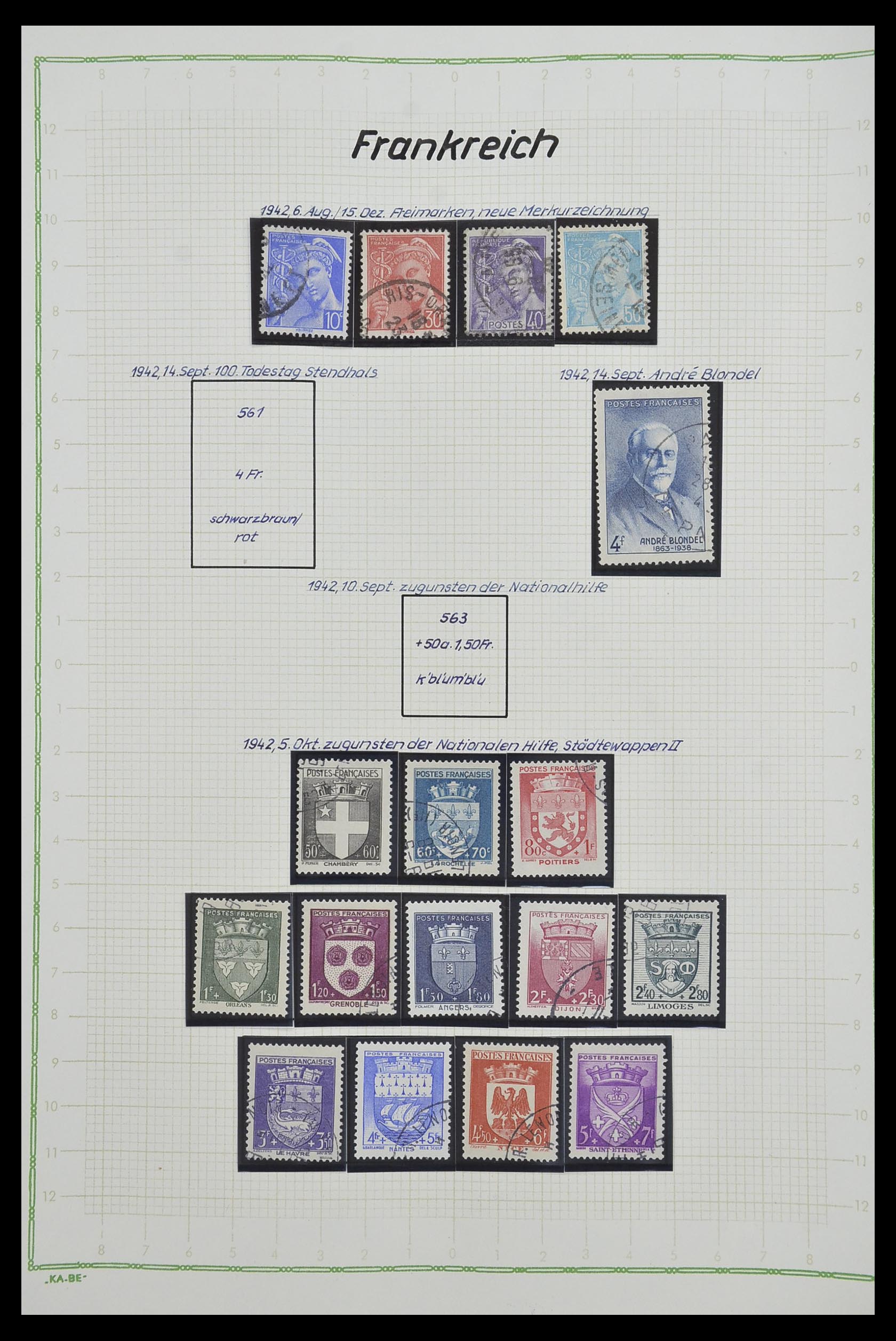 33634 059 - Postzegelverzameling 33634 Frankrijk 1849-2000.
