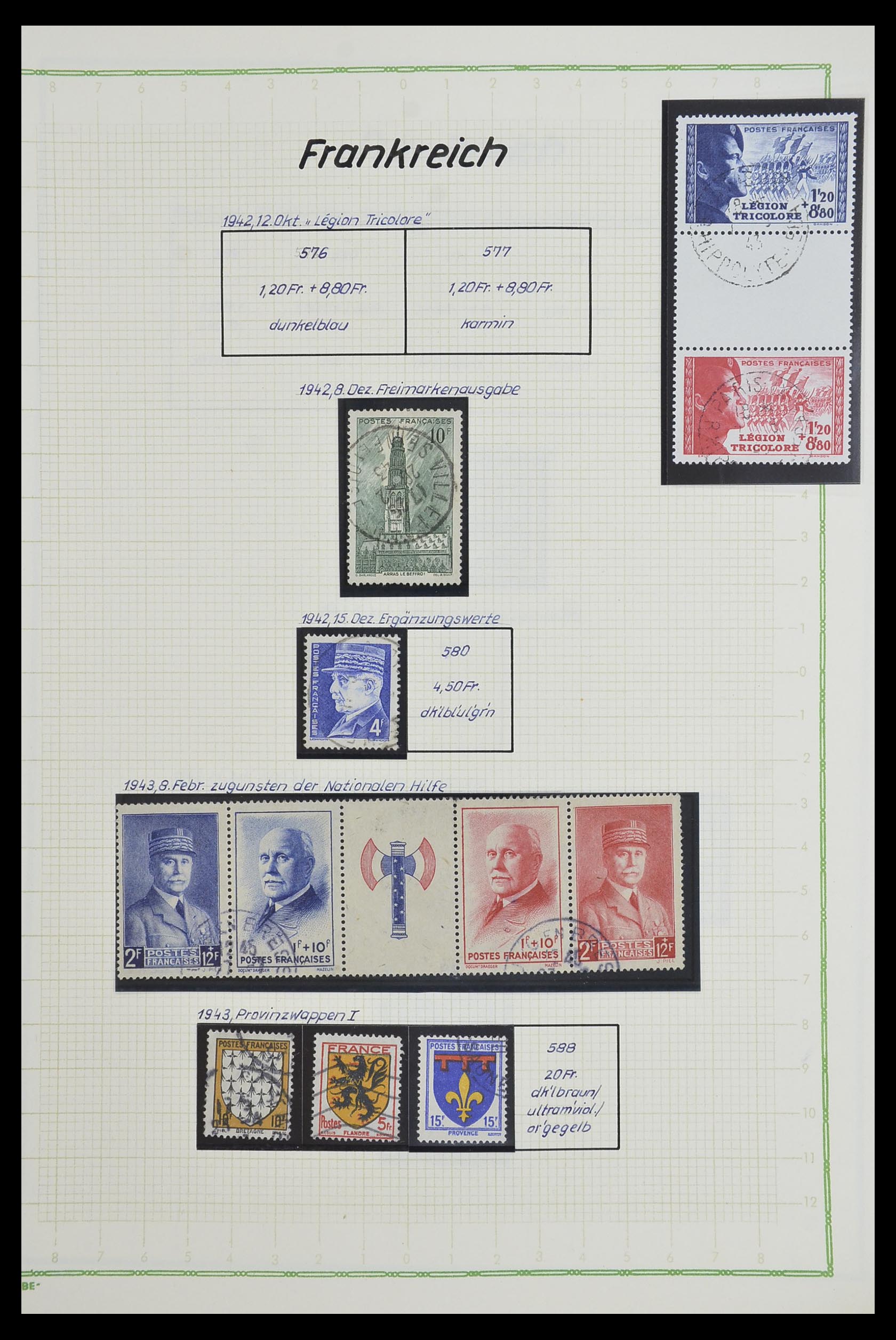 33634 061 - Postzegelverzameling 33634 Frankrijk 1849-2000.