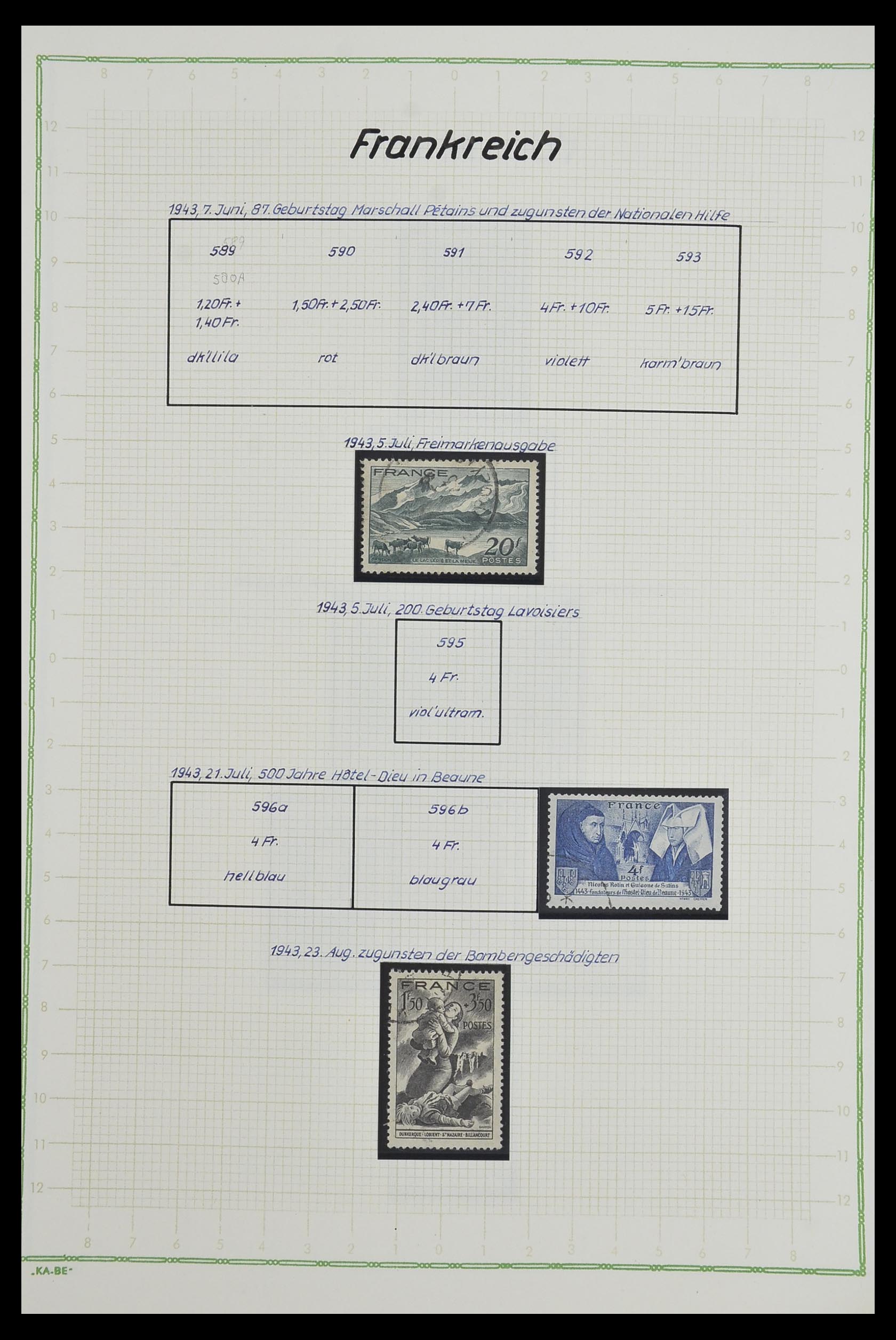 33634 062 - Stamp collection 33634 France 1849-2000.