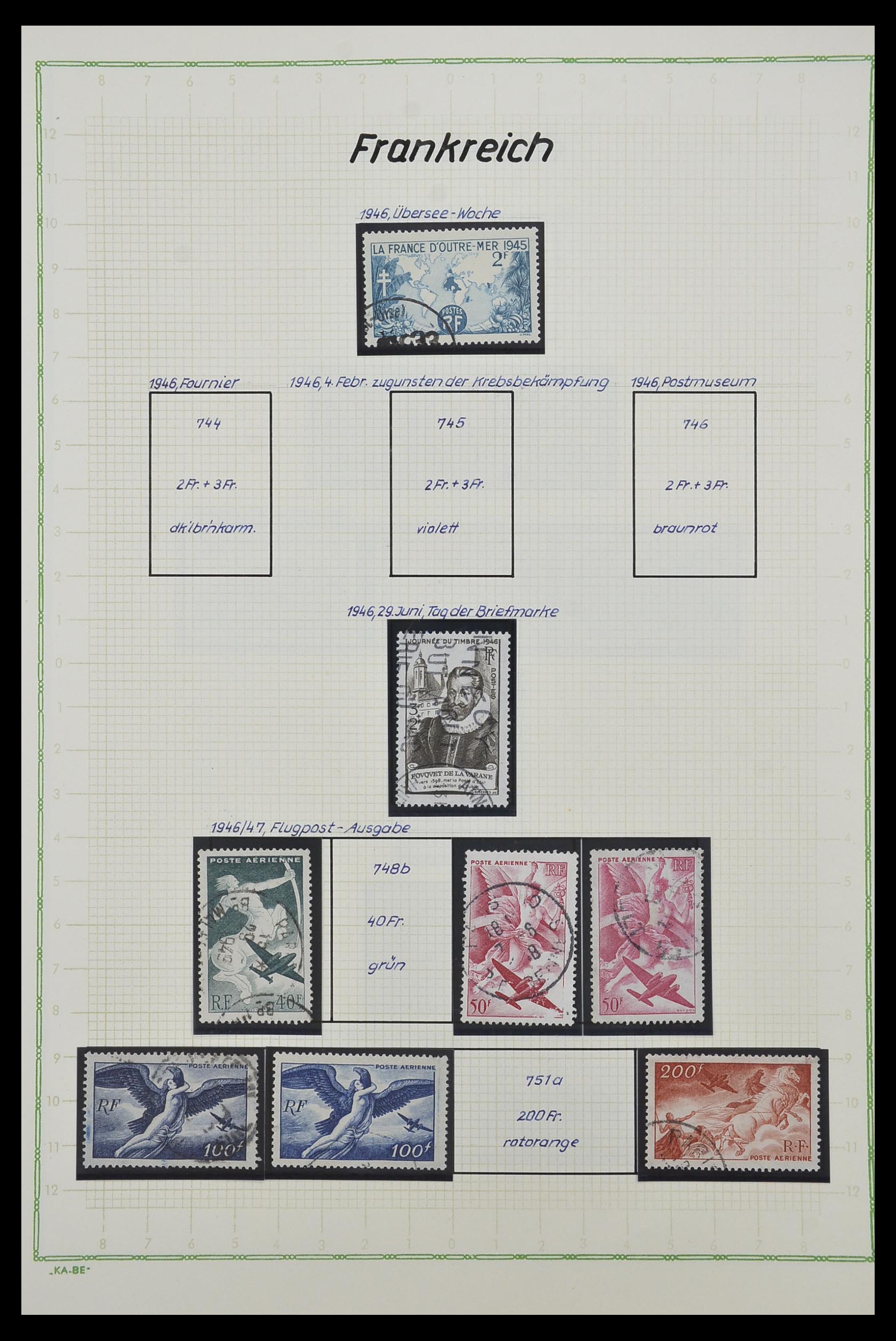 33634 072 - Postzegelverzameling 33634 Frankrijk 1849-2000.