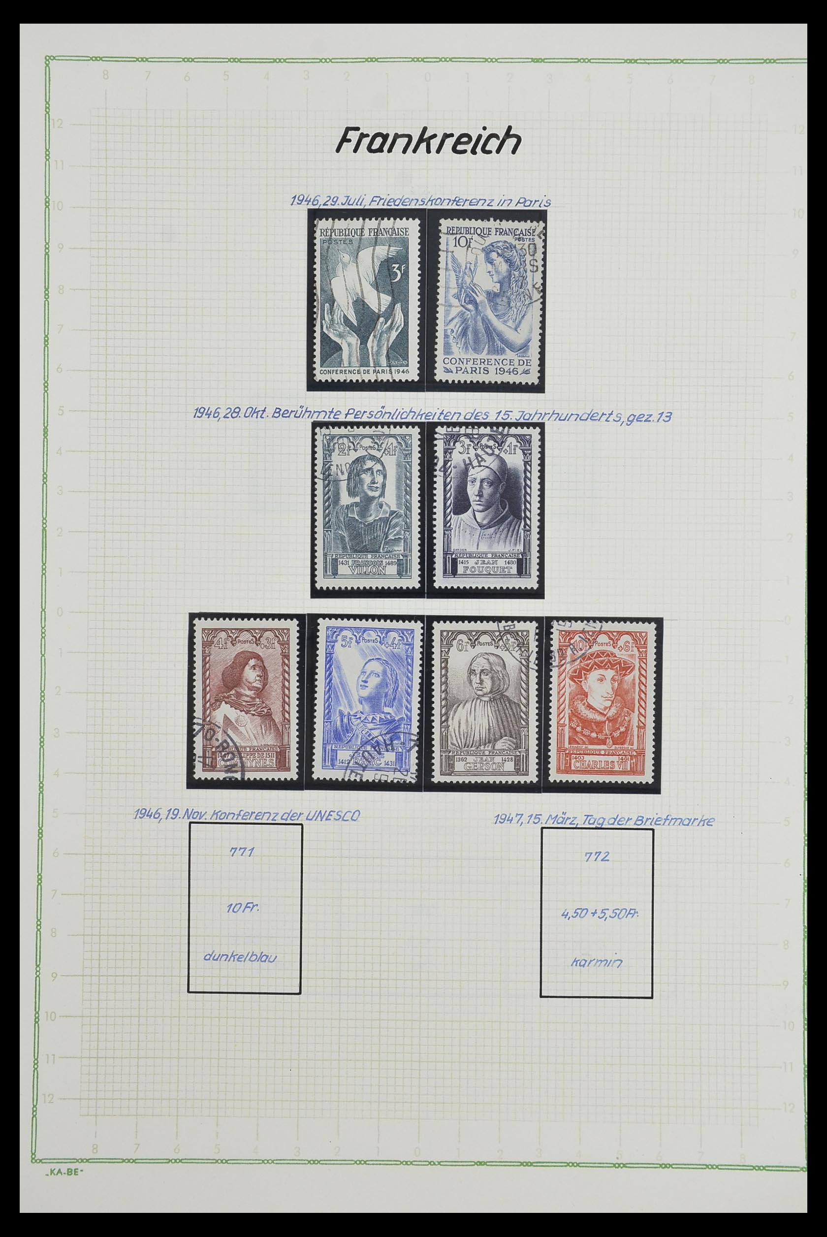 33634 074 - Postzegelverzameling 33634 Frankrijk 1849-2000.
