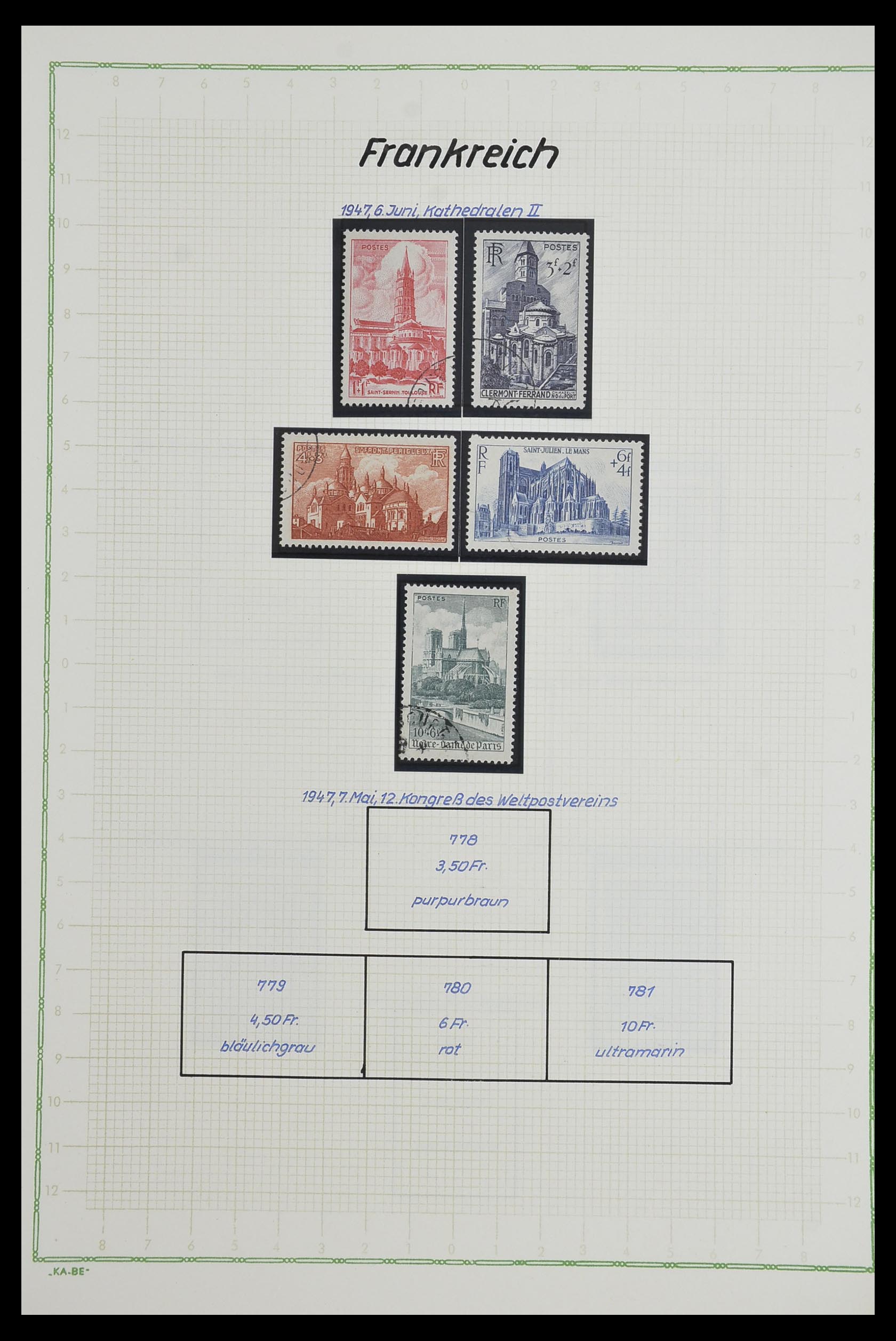 33634 075 - Postzegelverzameling 33634 Frankrijk 1849-2000.