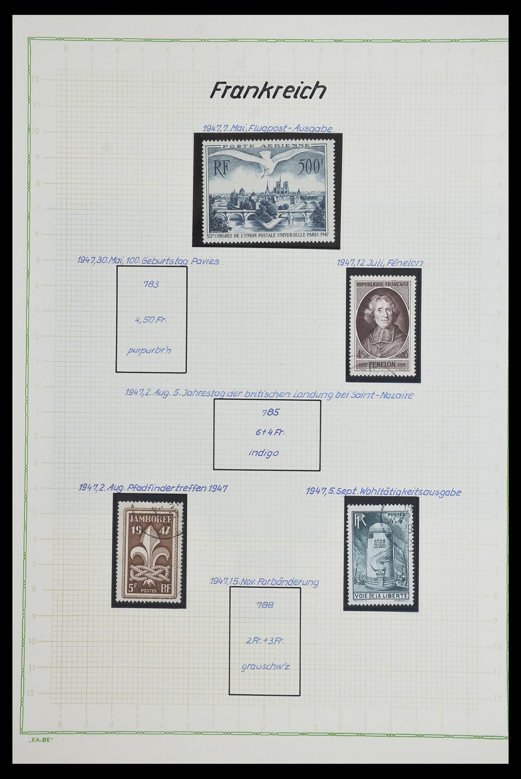 33634 076 - Postzegelverzameling 33634 Frankrijk 1849-2000.