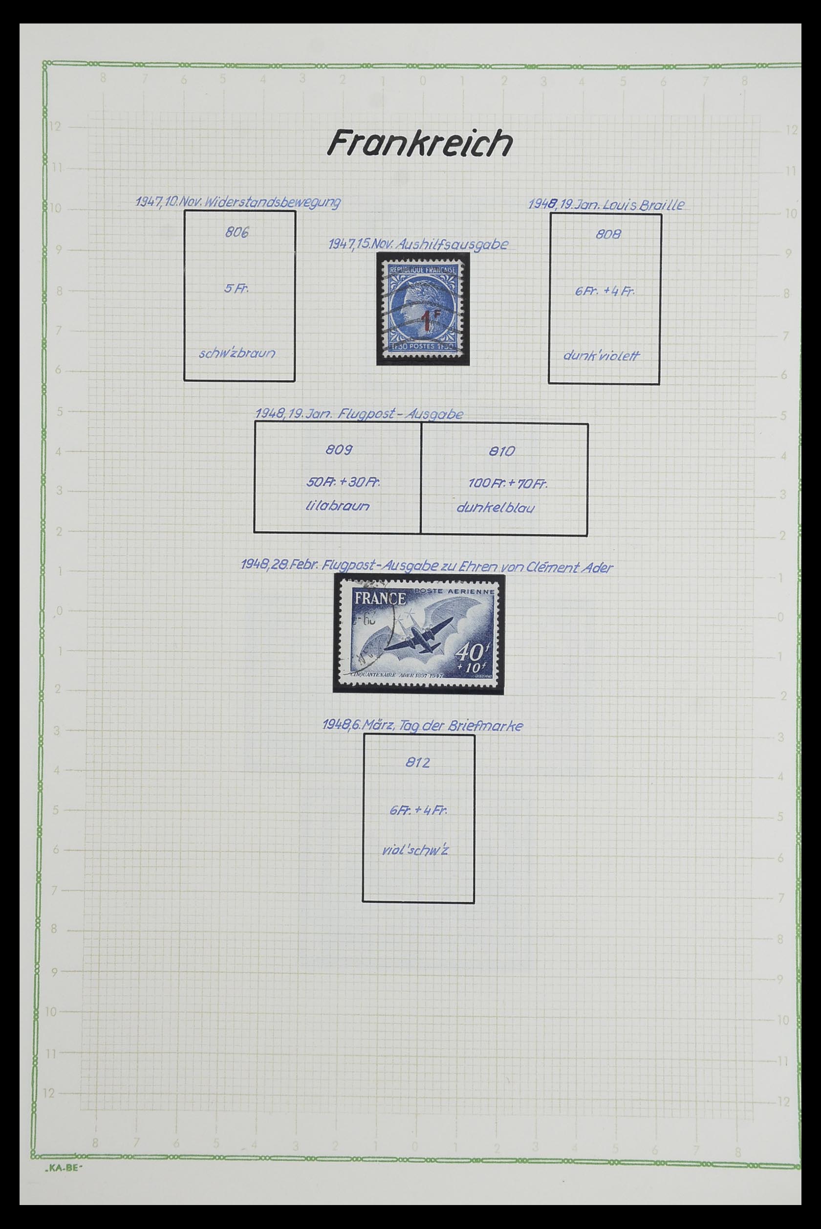 33634 079 - Stamp collection 33634 France 1849-2000.