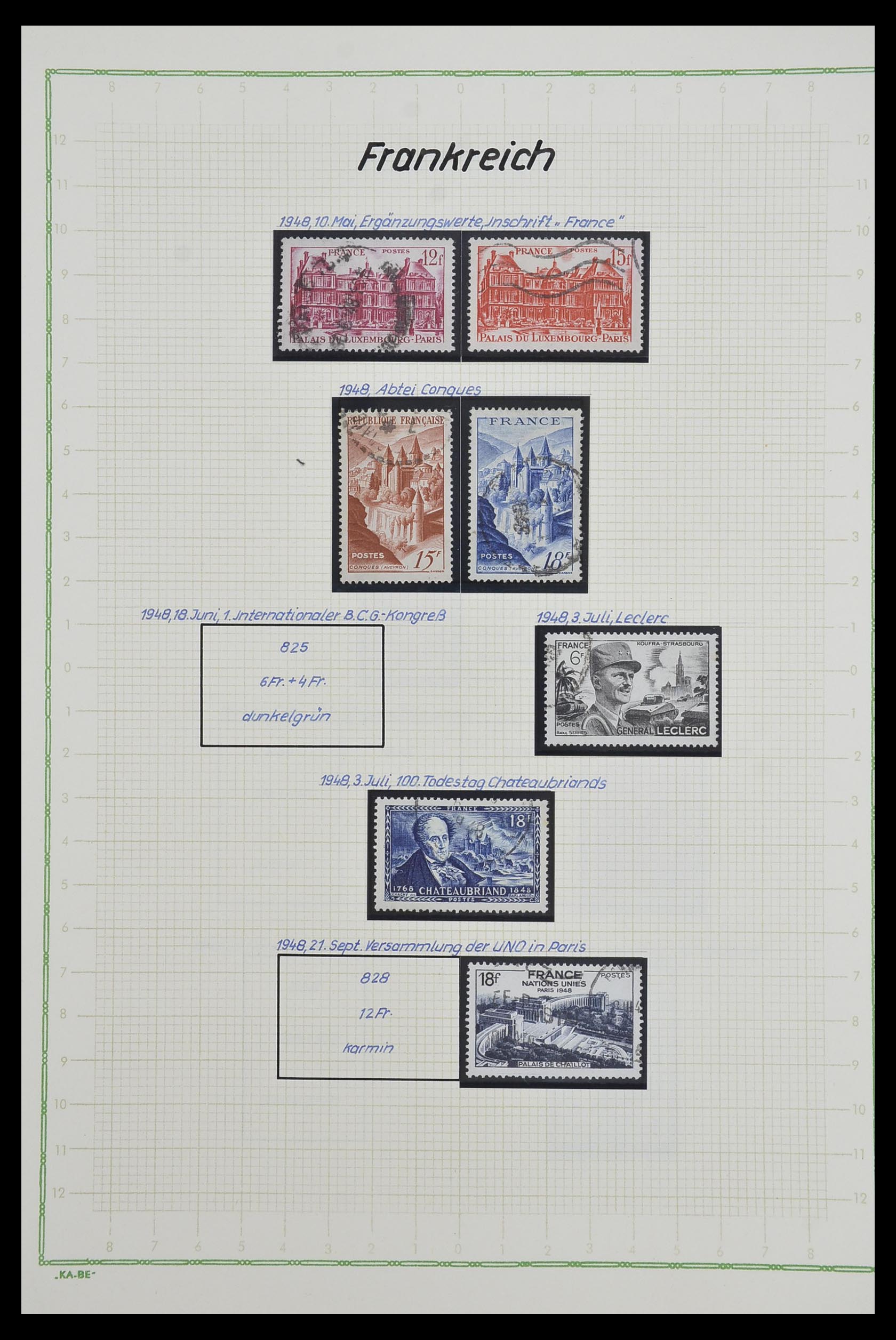 33634 081 - Postzegelverzameling 33634 Frankrijk 1849-2000.
