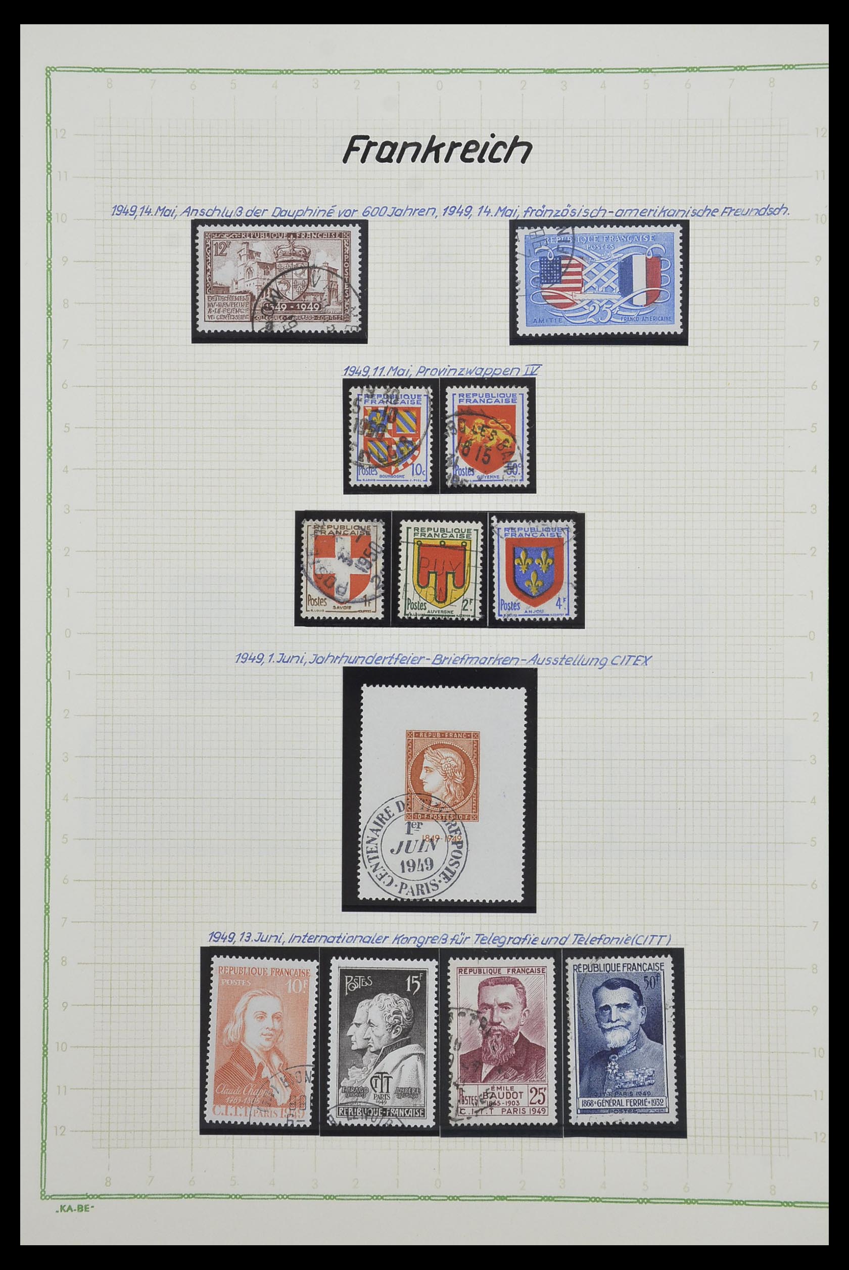 33634 084 - Postzegelverzameling 33634 Frankrijk 1849-2000.