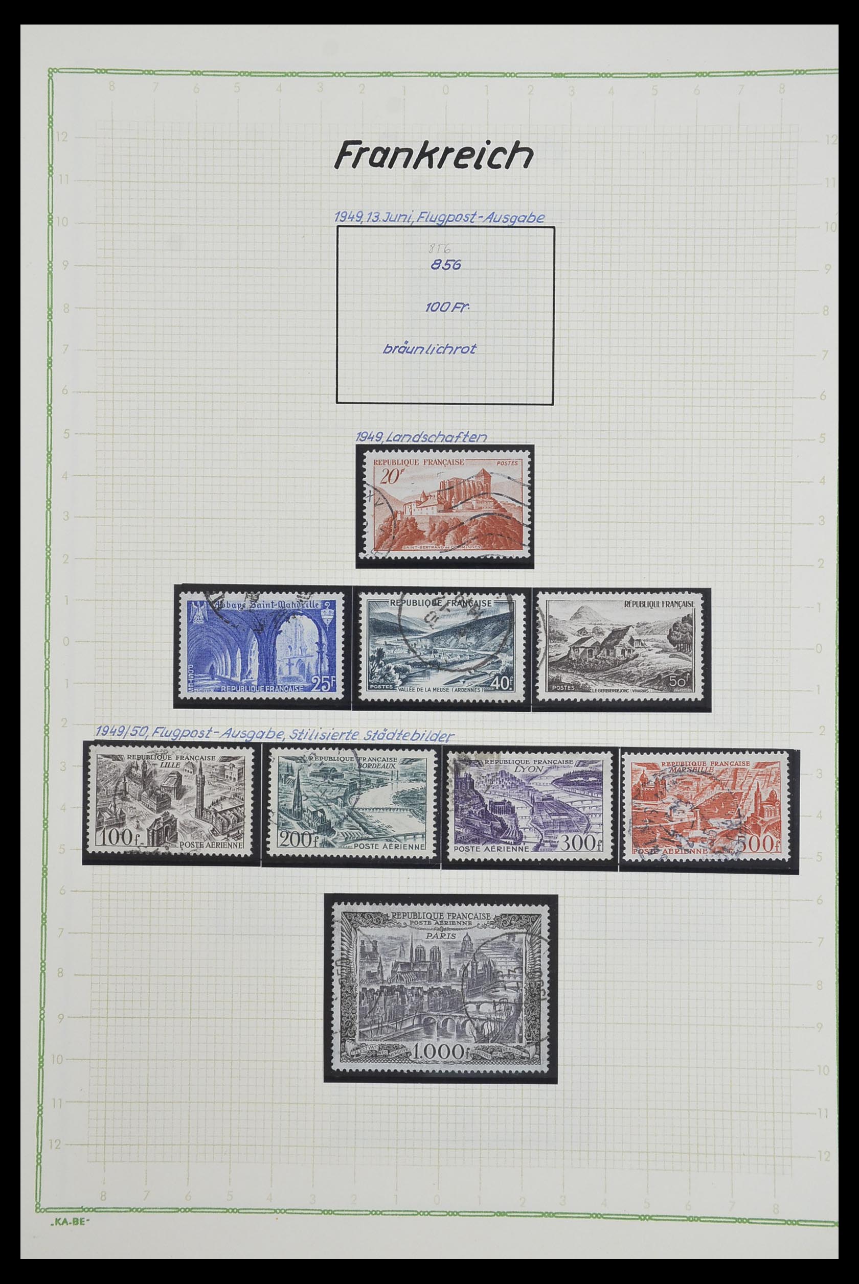 33634 085 - Postzegelverzameling 33634 Frankrijk 1849-2000.