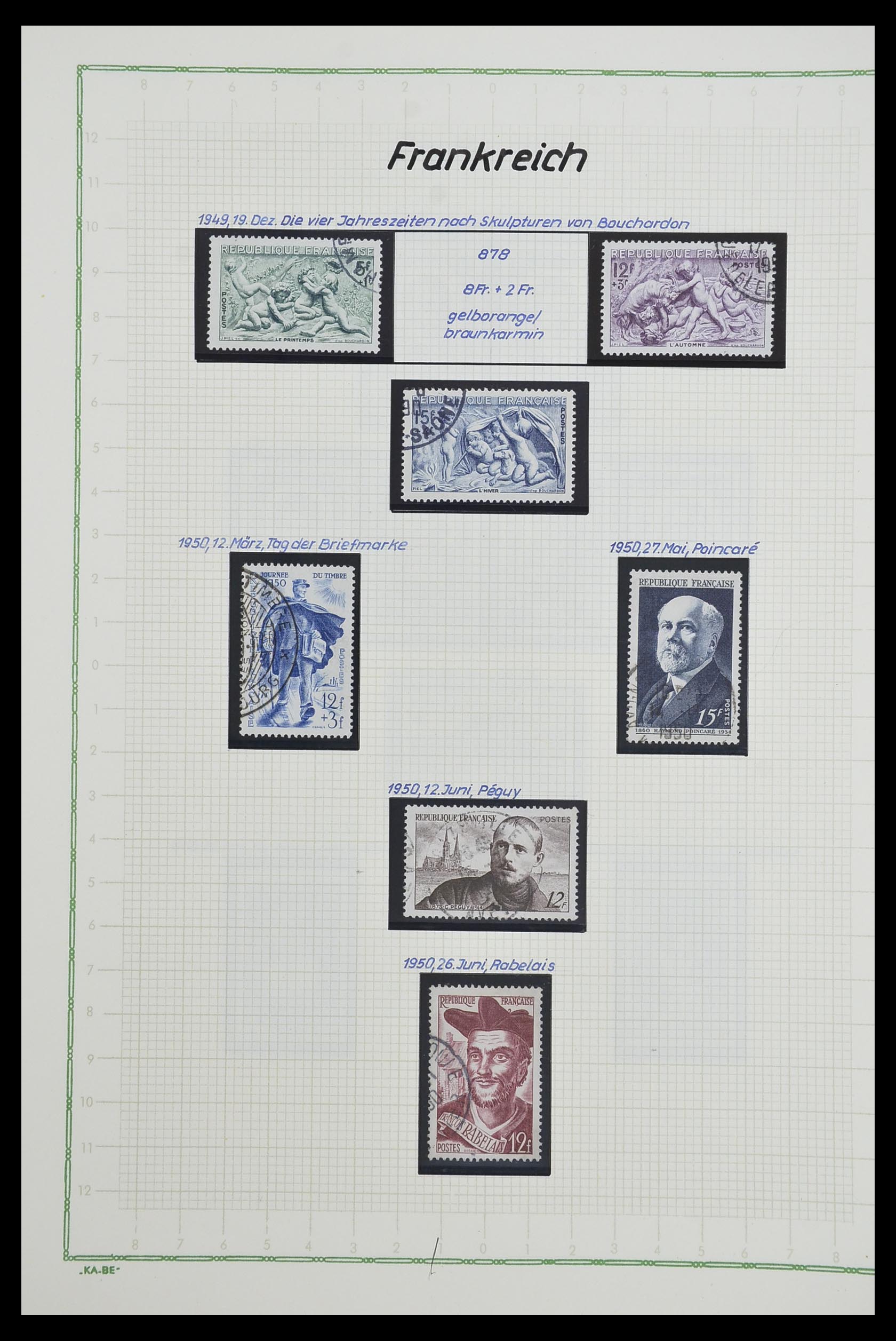 33634 087 - Postzegelverzameling 33634 Frankrijk 1849-2000.
