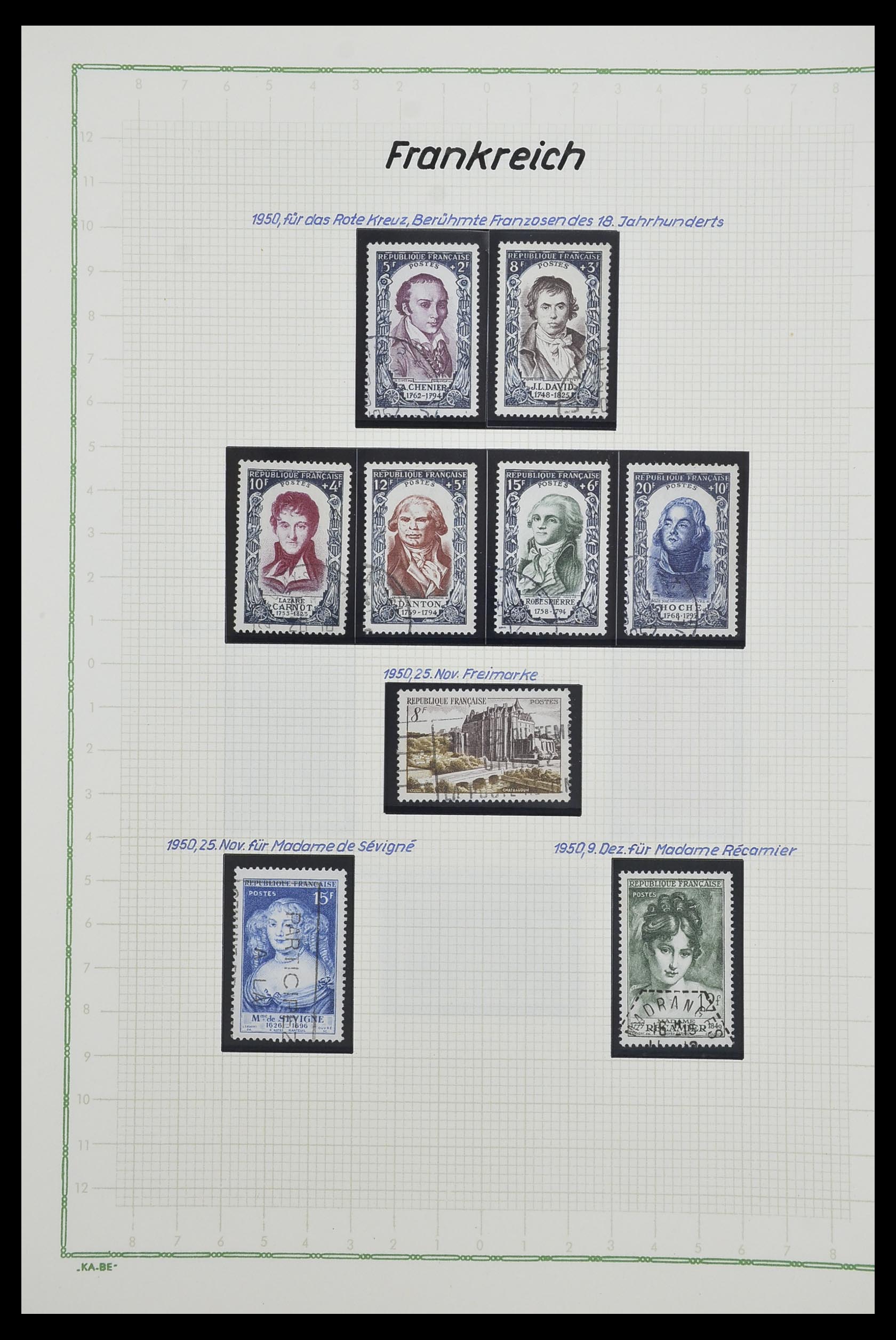 33634 088 - Postzegelverzameling 33634 Frankrijk 1849-2000.