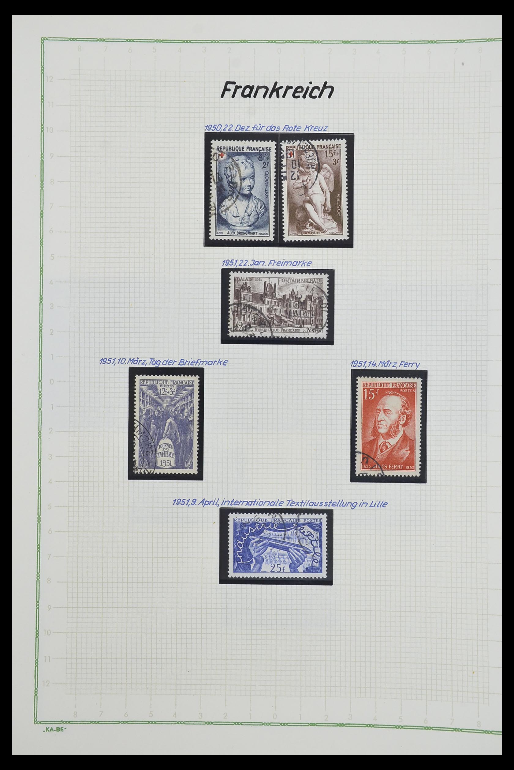 33634 089 - Postzegelverzameling 33634 Frankrijk 1849-2000.