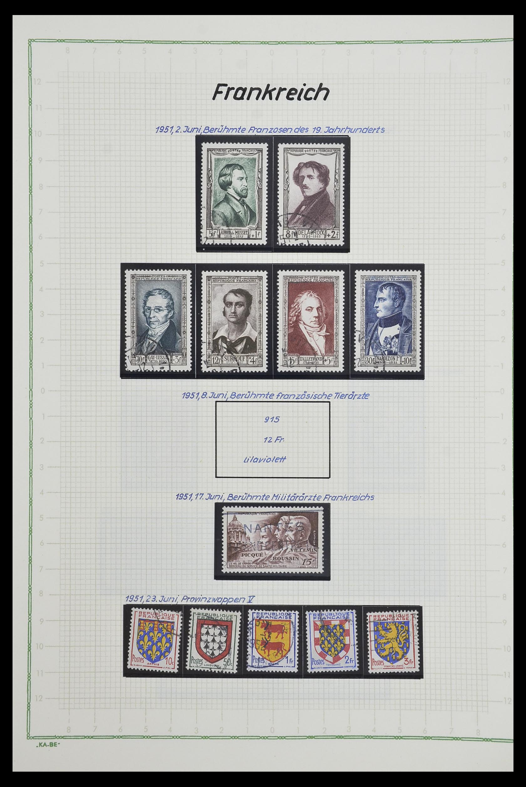 33634 092 - Postzegelverzameling 33634 Frankrijk 1849-2000.