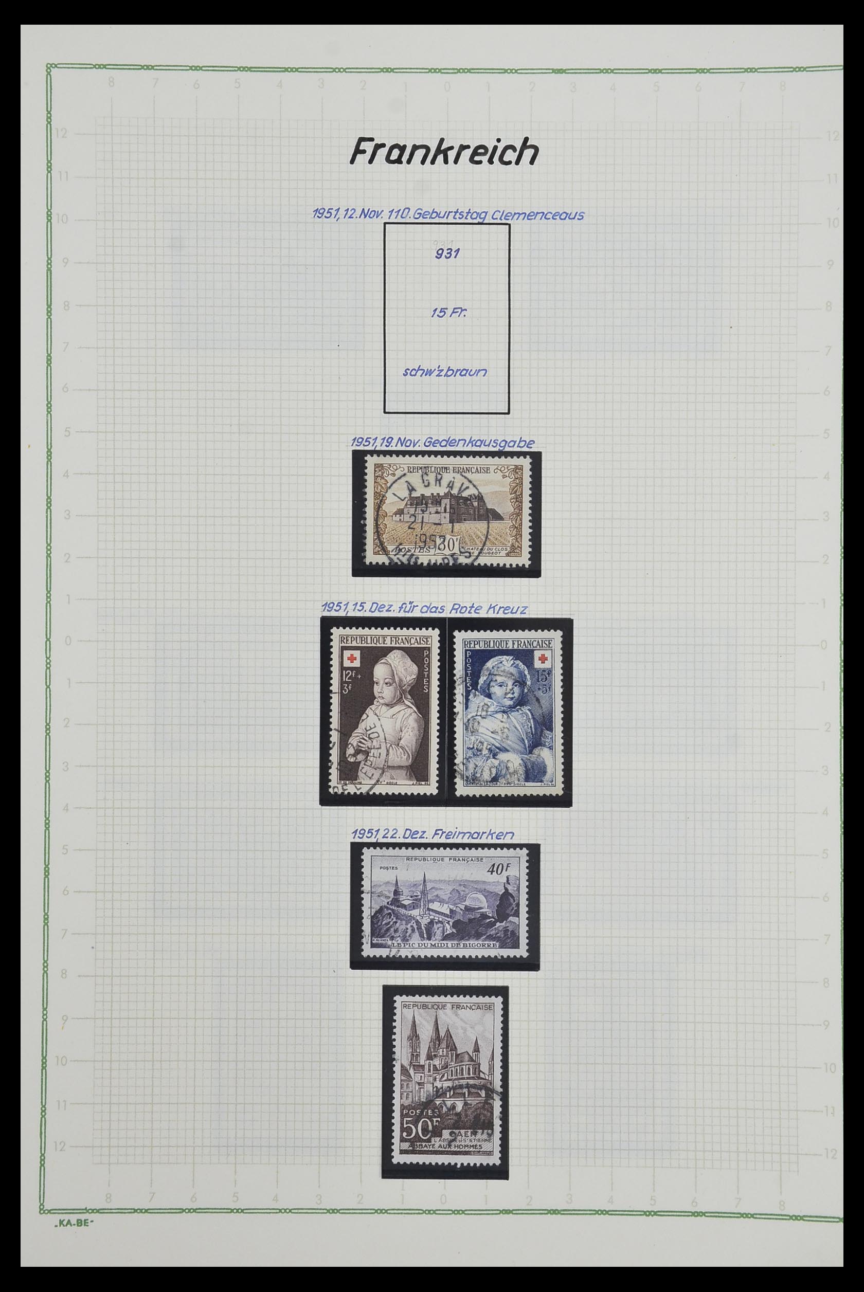 33634 094 - Postzegelverzameling 33634 Frankrijk 1849-2000.