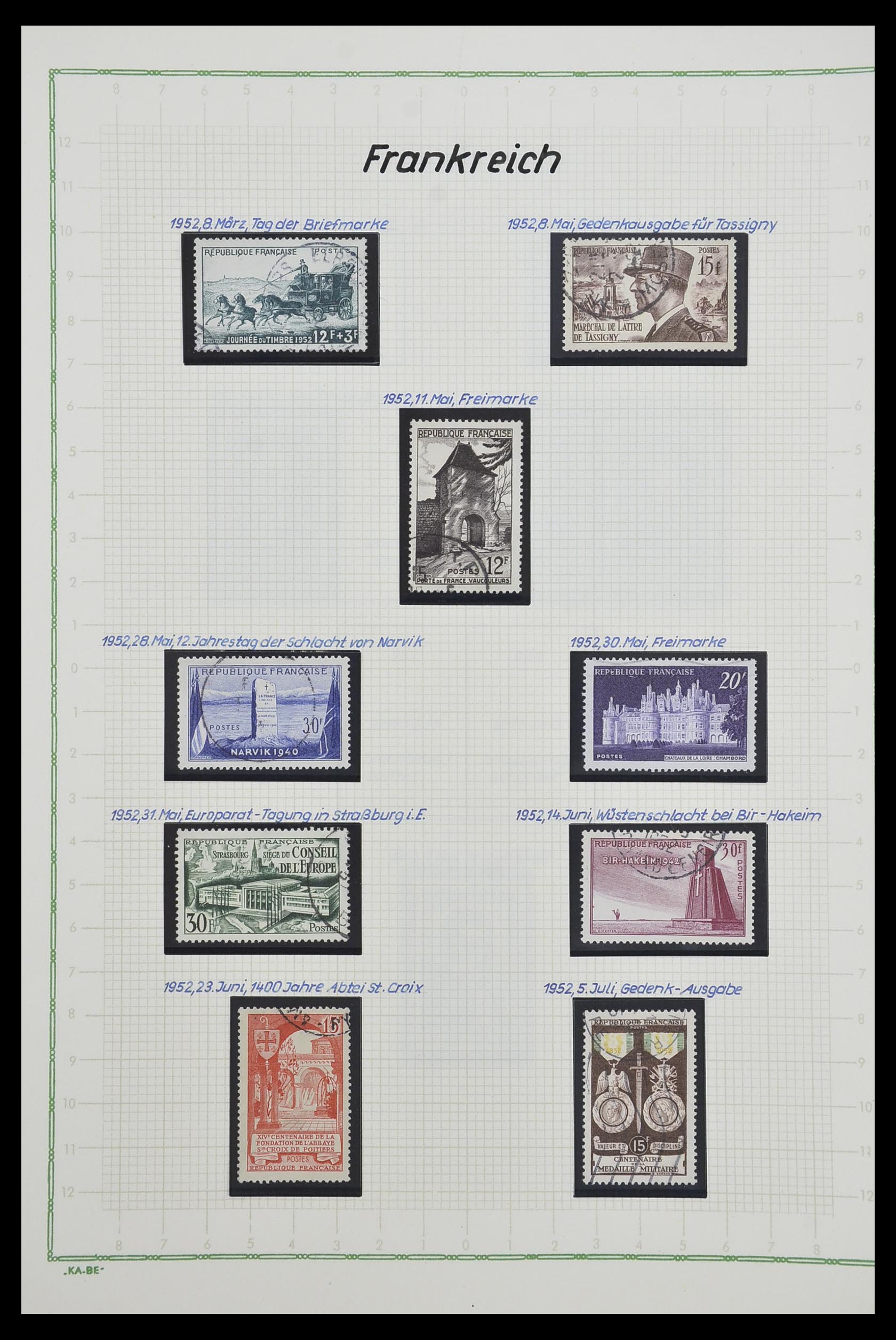 33634 095 - Postzegelverzameling 33634 Frankrijk 1849-2000.