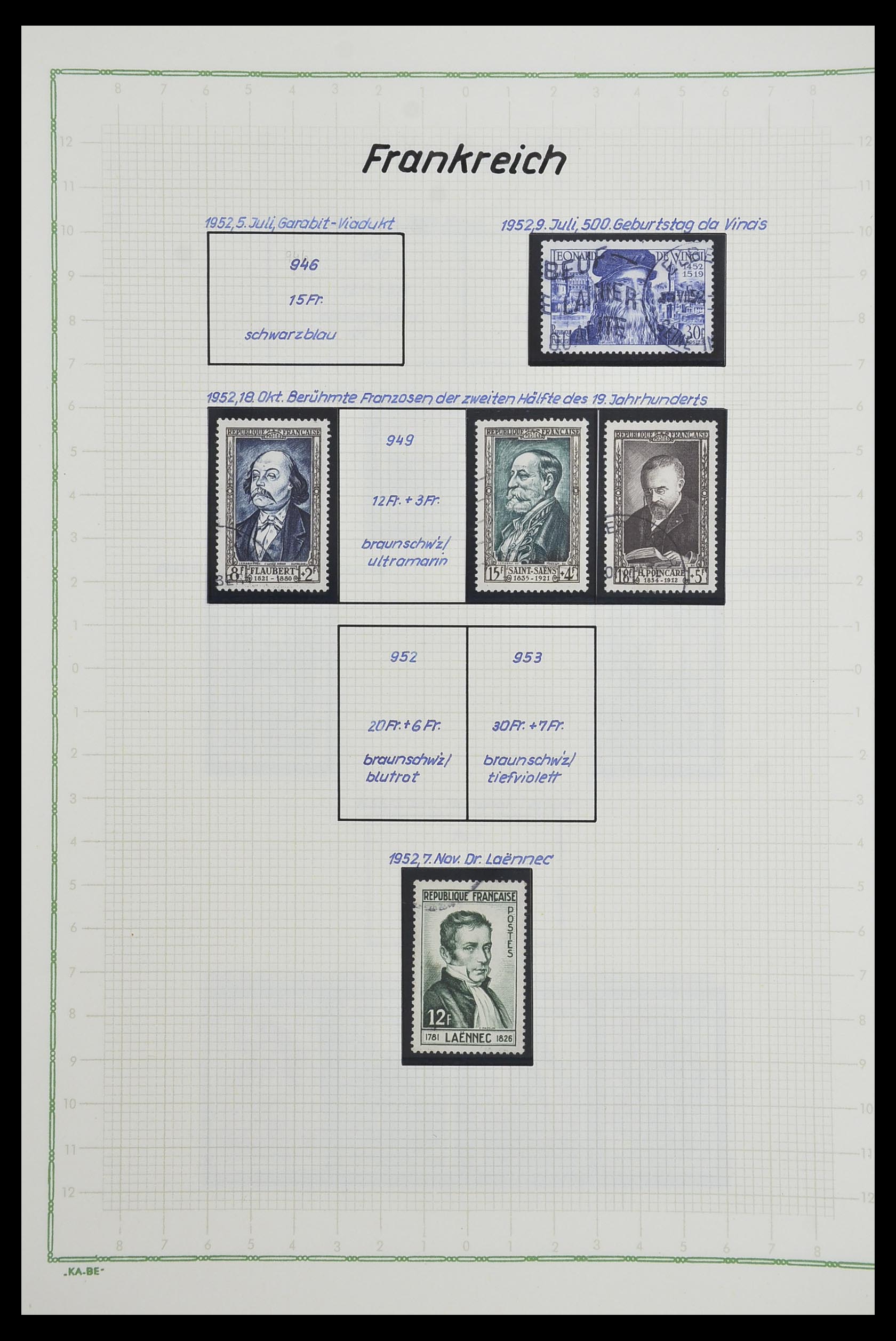 33634 096 - Postzegelverzameling 33634 Frankrijk 1849-2000.
