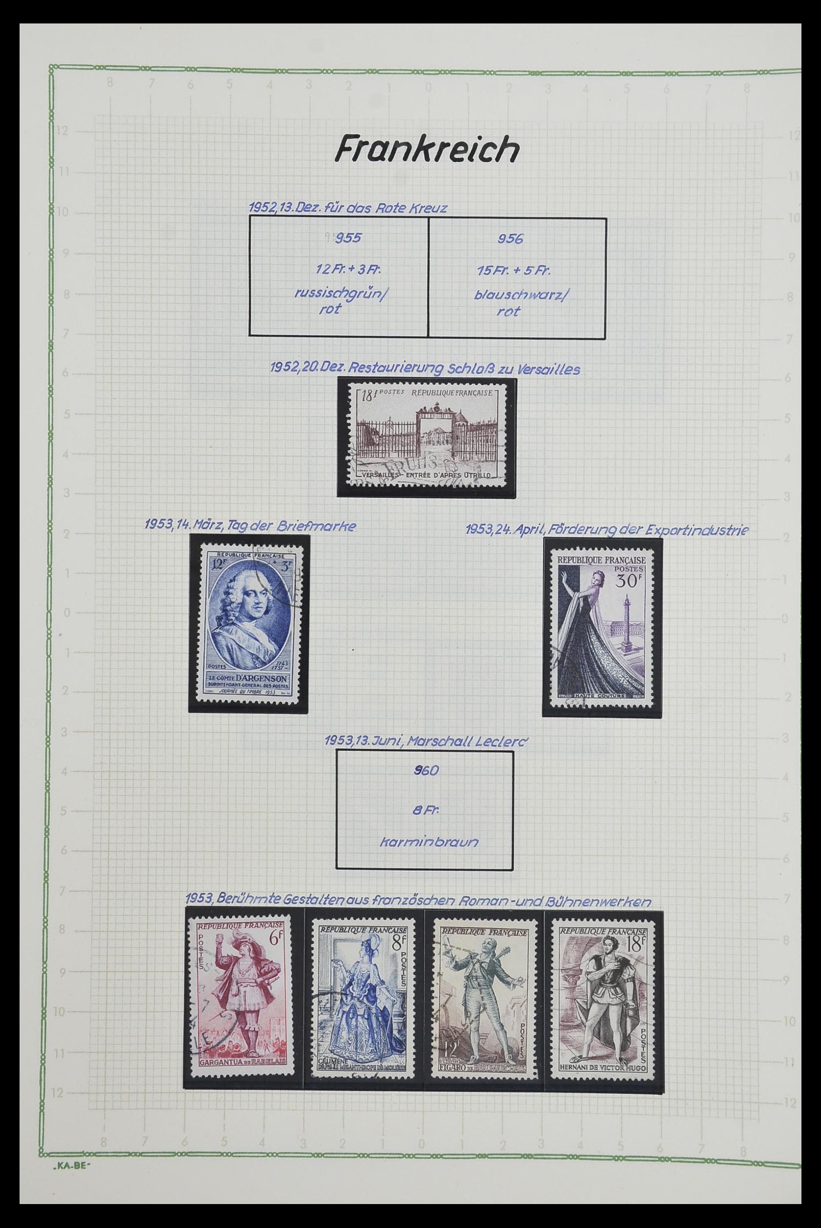 33634 097 - Postzegelverzameling 33634 Frankrijk 1849-2000.