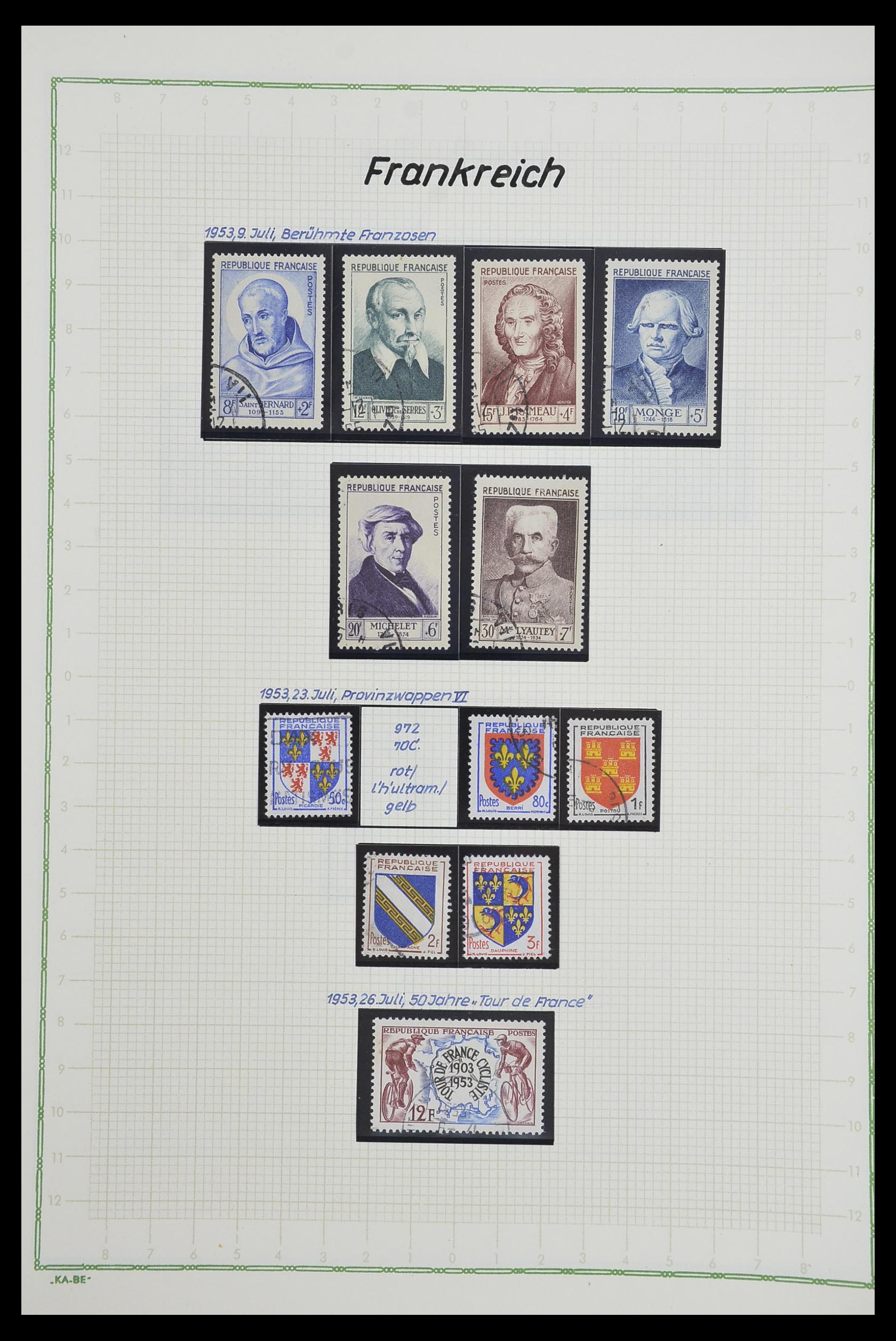 33634 098 - Postzegelverzameling 33634 Frankrijk 1849-2000.
