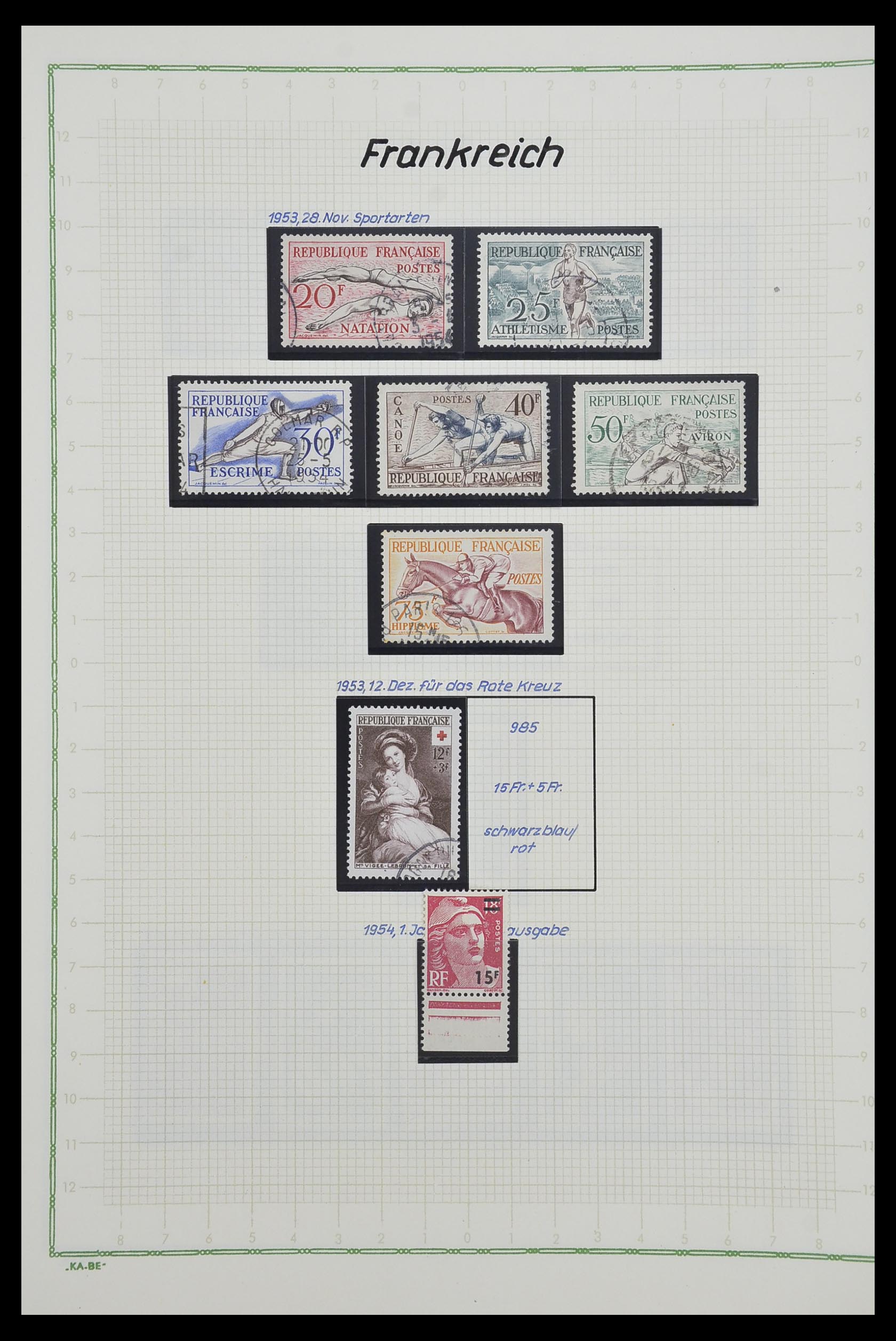 33634 099 - Postzegelverzameling 33634 Frankrijk 1849-2000.