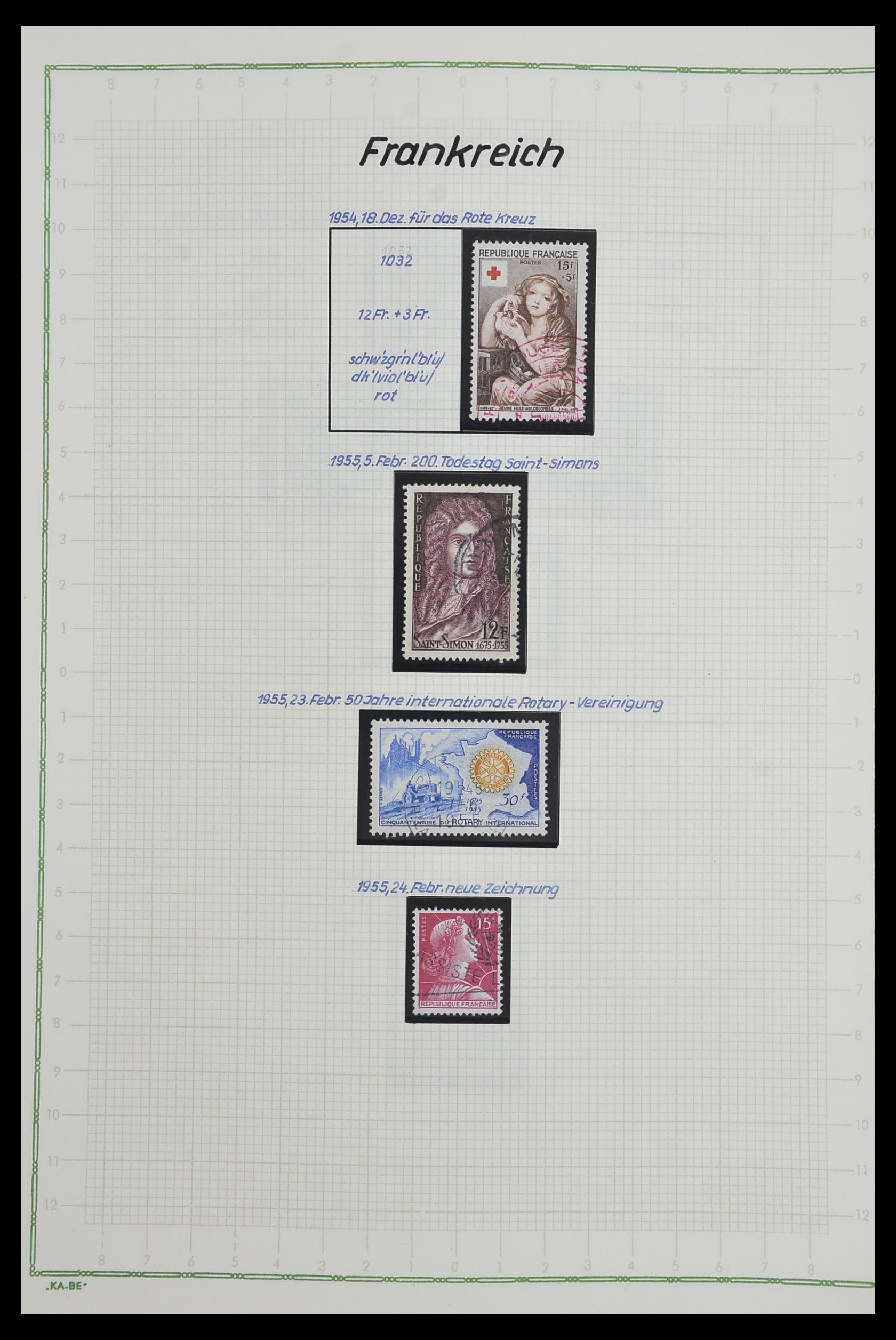 33634 105 - Postzegelverzameling 33634 Frankrijk 1849-2000.