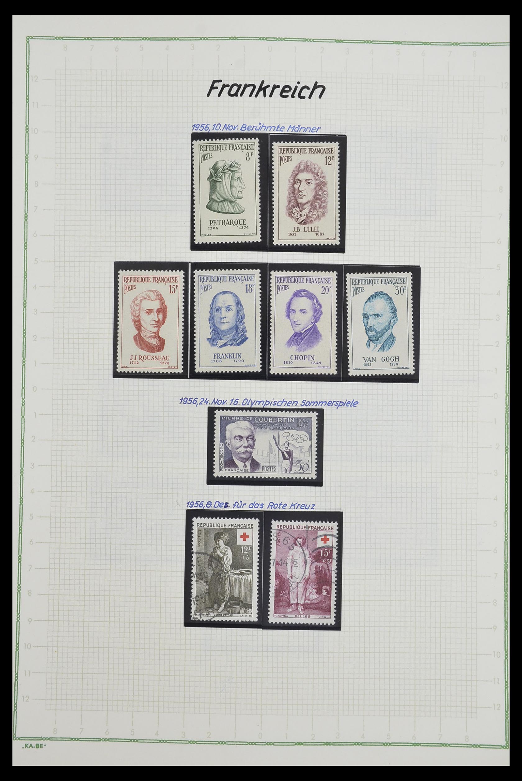 33634 114 - Postzegelverzameling 33634 Frankrijk 1849-2000.