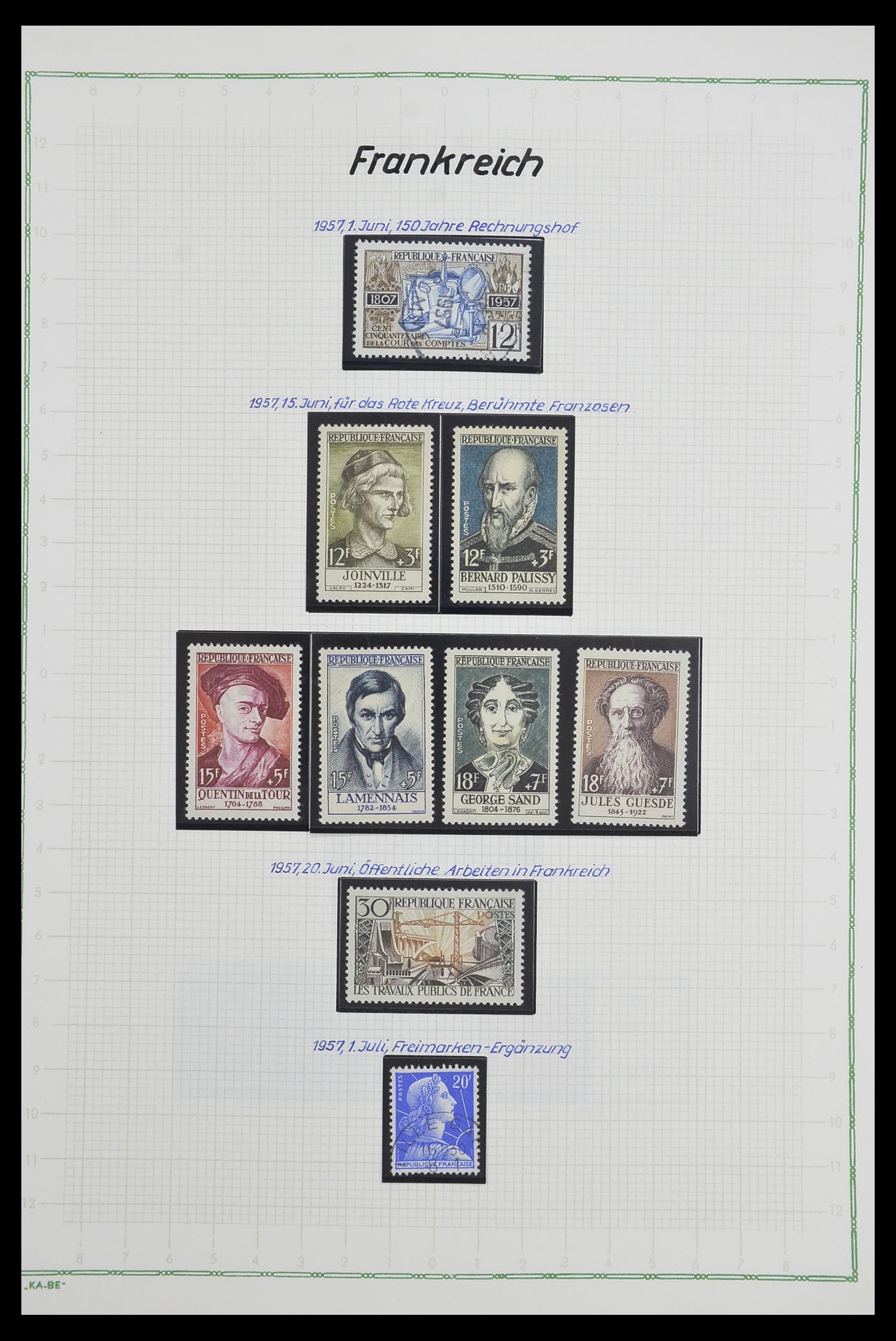 33634 117 - Postzegelverzameling 33634 Frankrijk 1849-2000.