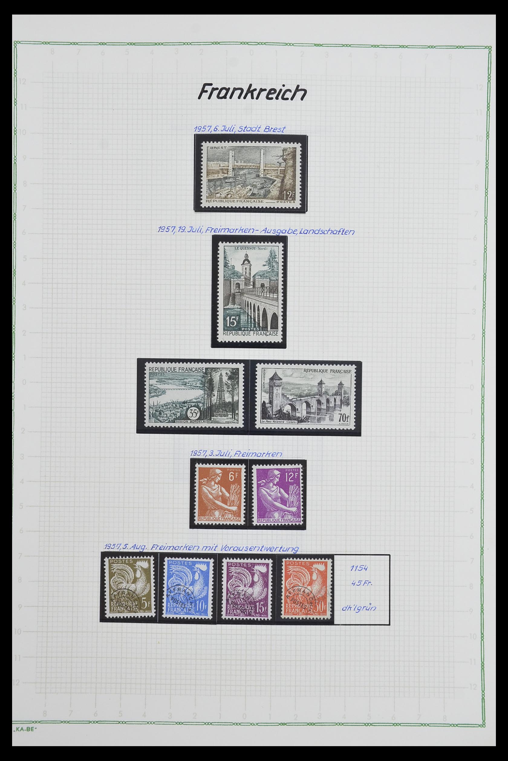 33634 118 - Postzegelverzameling 33634 Frankrijk 1849-2000.