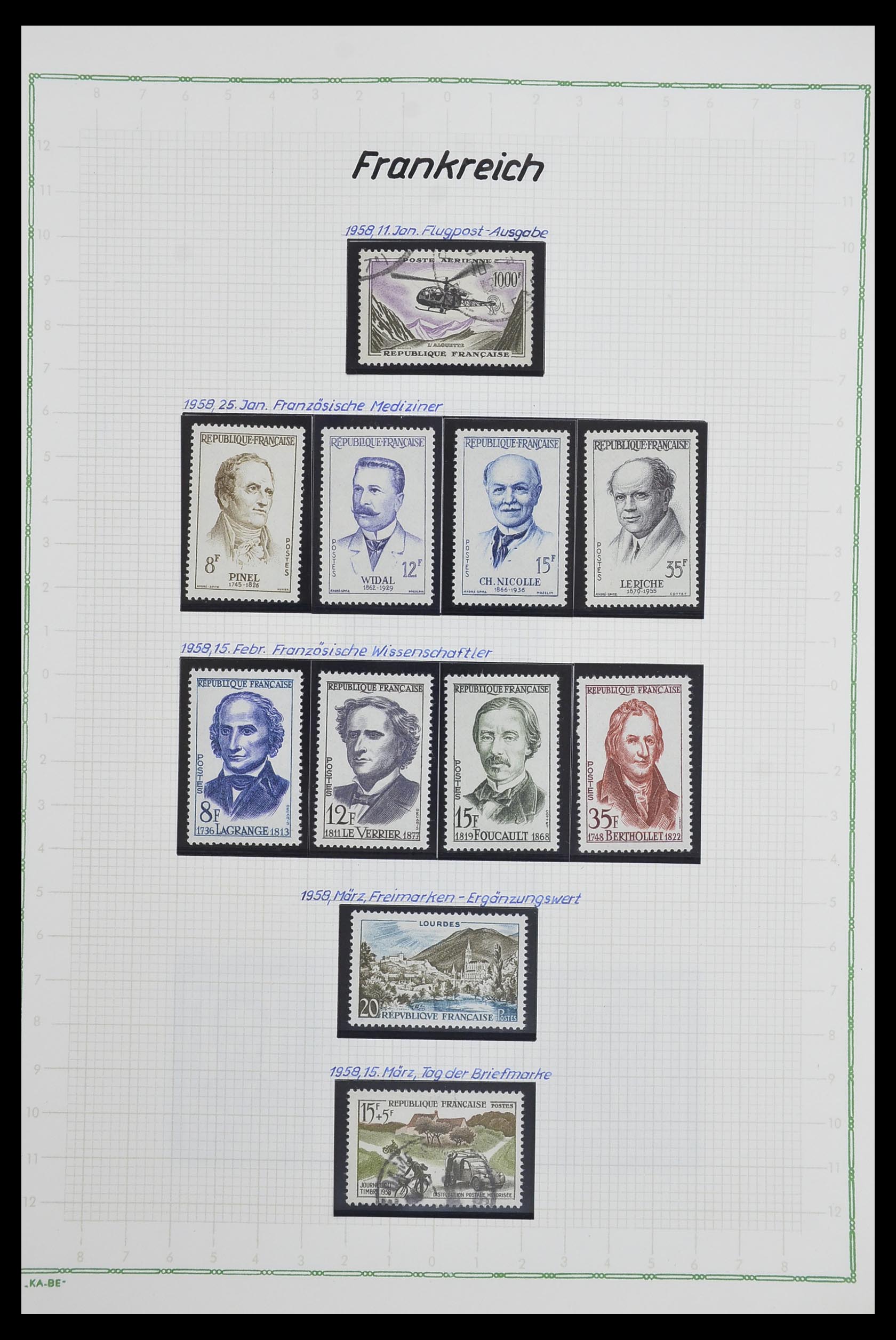 33634 122 - Postzegelverzameling 33634 Frankrijk 1849-2000.