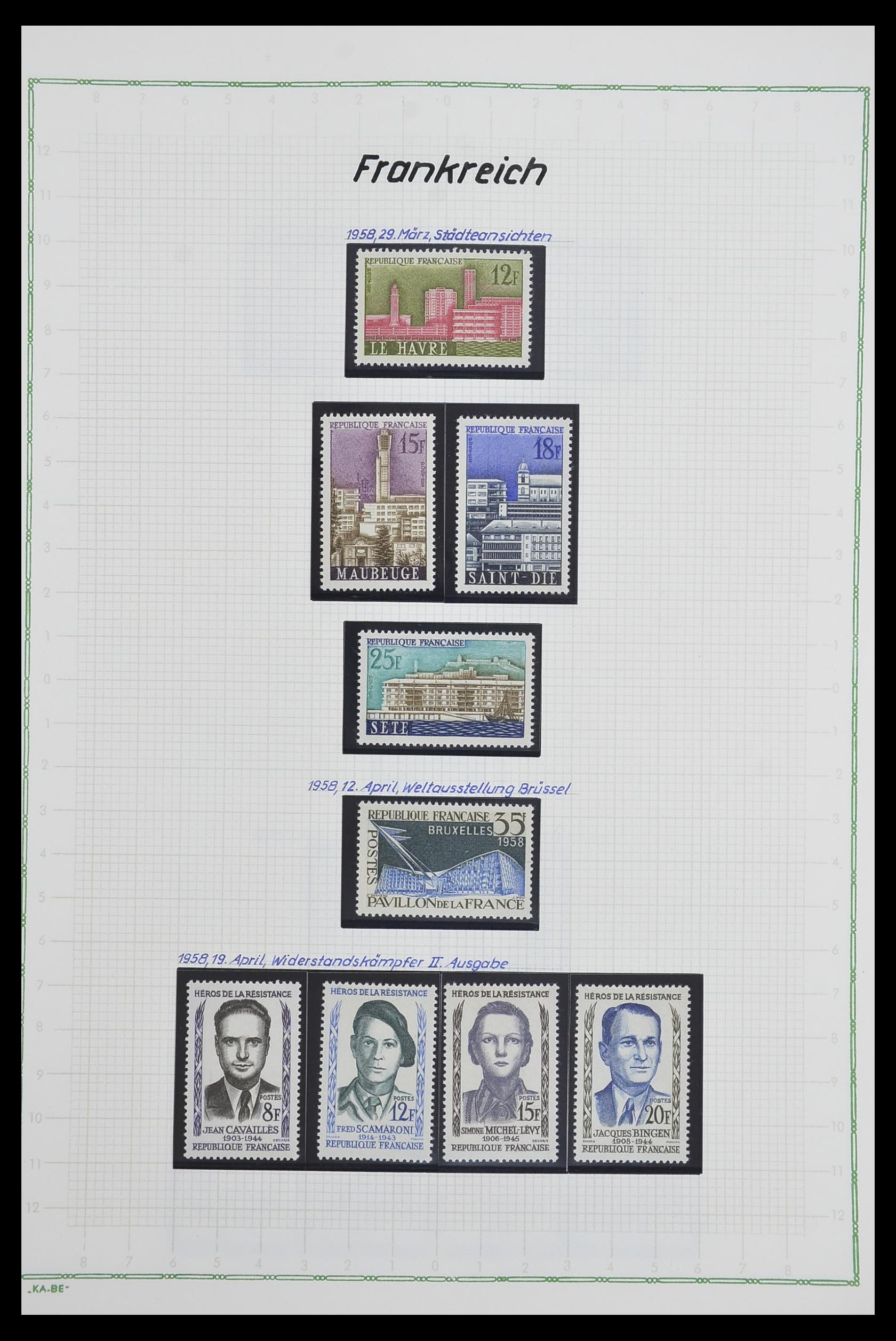 33634 123 - Postzegelverzameling 33634 Frankrijk 1849-2000.