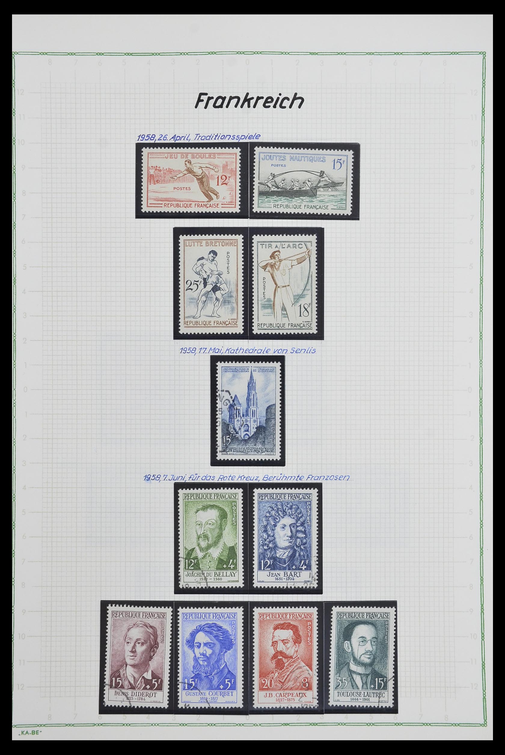 33634 124 - Postzegelverzameling 33634 Frankrijk 1849-2000.
