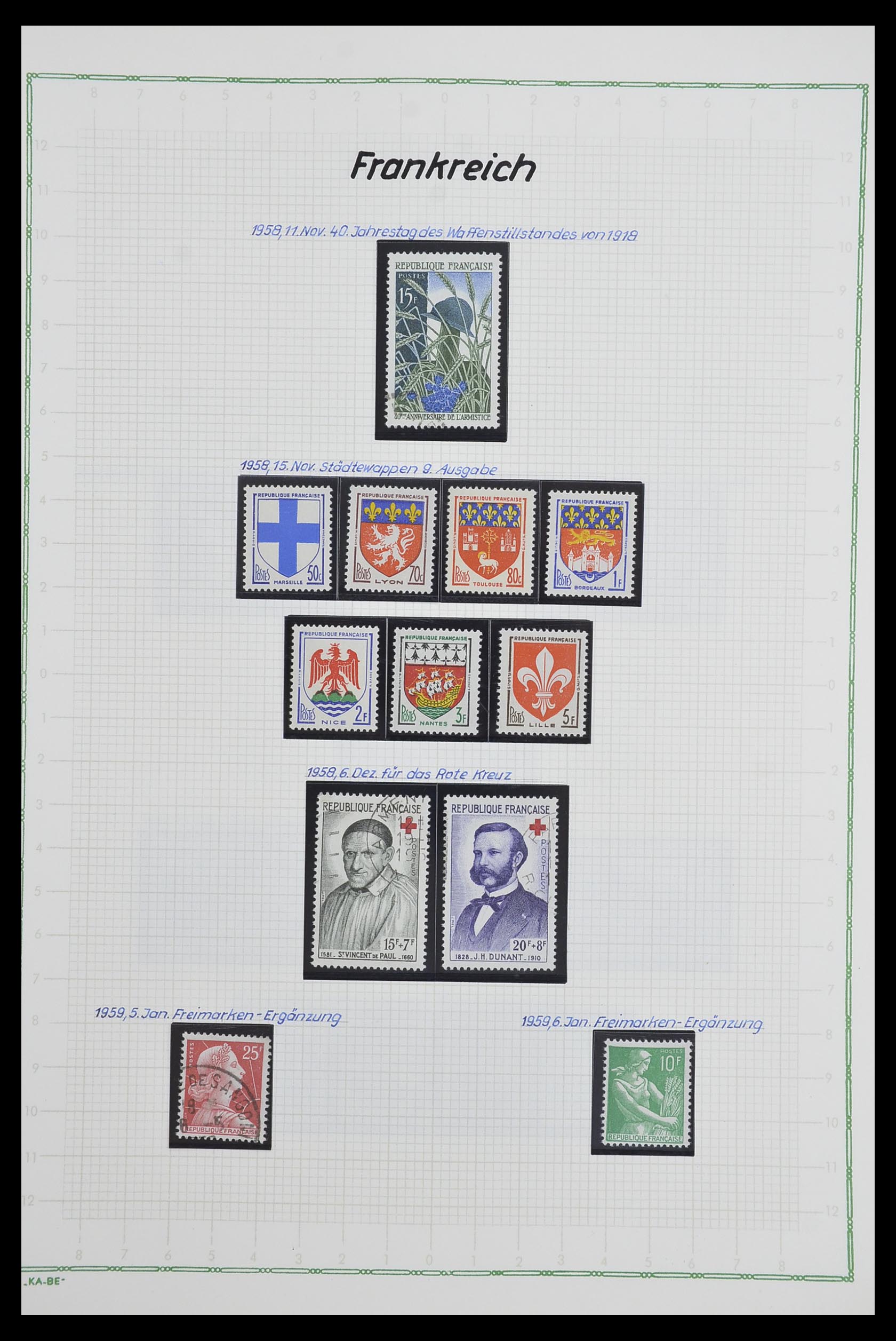 33634 126 - Postzegelverzameling 33634 Frankrijk 1849-2000.